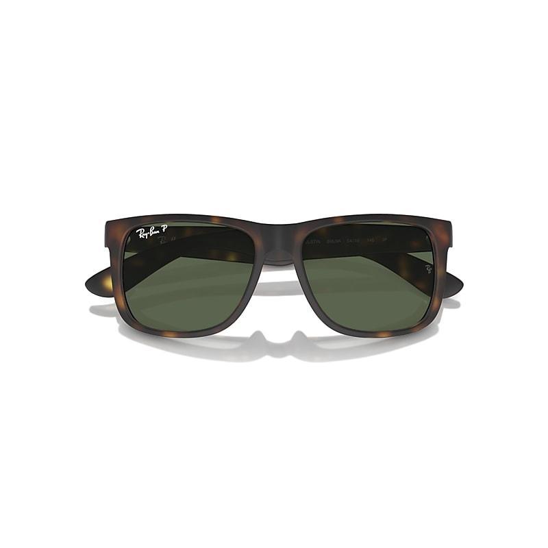 Ray-Ban Justin Classic Sunglasses Frame Green Lenses Polarized Product Image