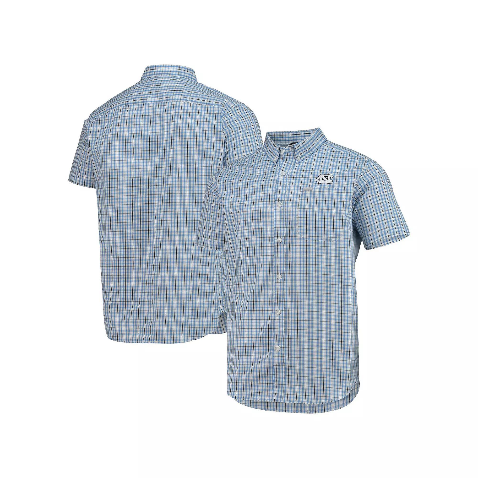 Mens Columbia Carolina Blue North Carolina Tar Heels Rapid Rivers Logo Button-Down Shirt Product Image