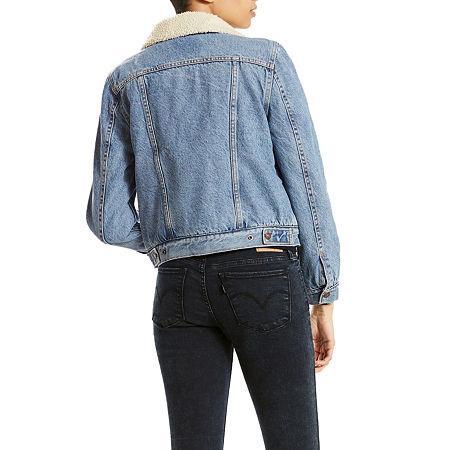 Levi's(r) Womens Original Sherpa Trucker Jacket Black) Women's Coat Product Image