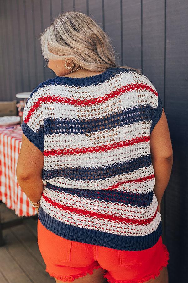 Lake Days Knit Stripe Top Curves Product Image