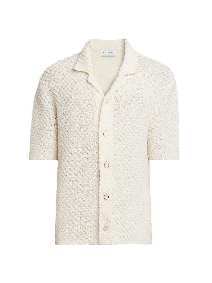 Mens Summer Textured-Knit Shirt Product Image