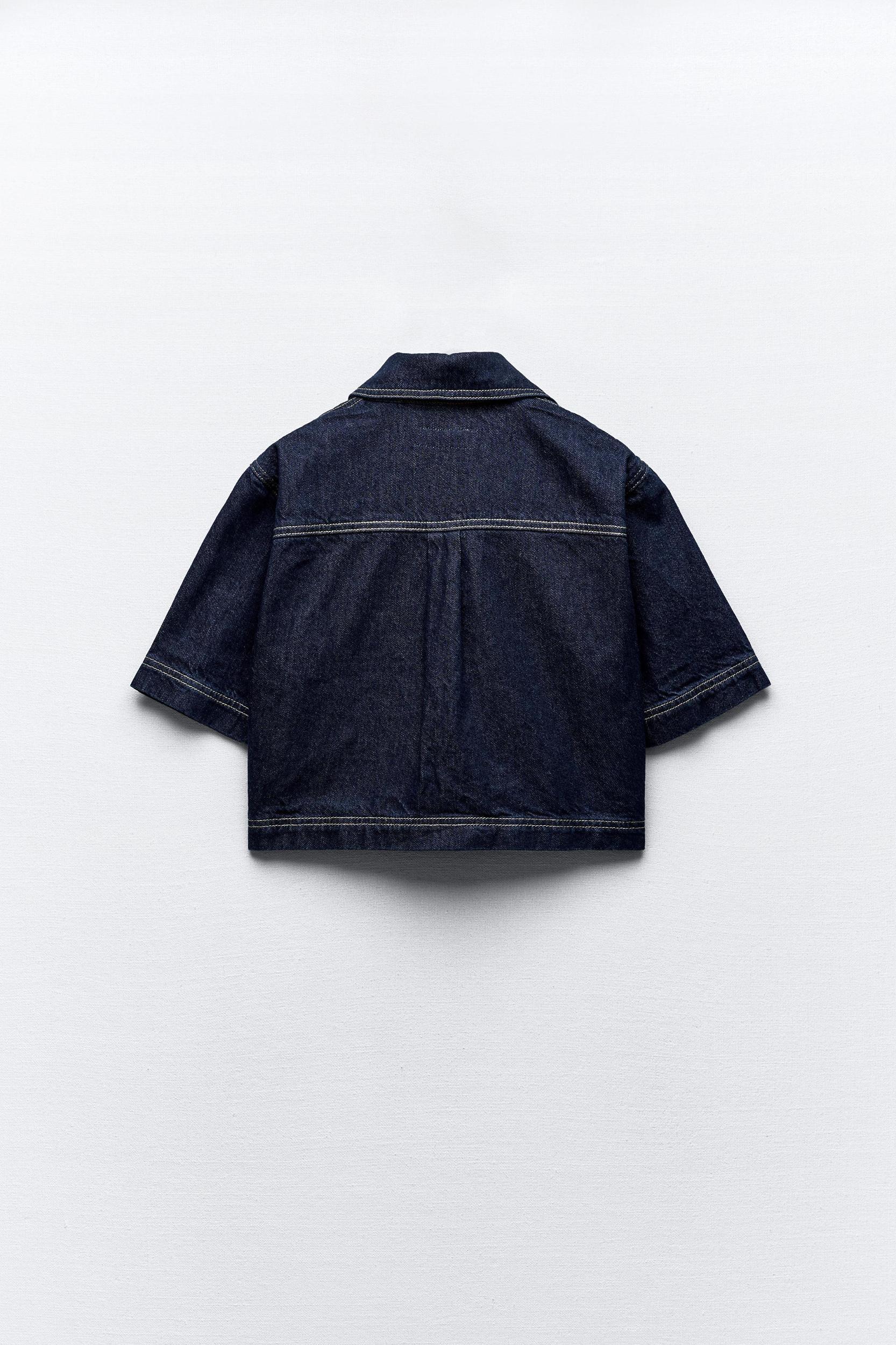 Z1975 CROPPED DENIM SHIRT Product Image