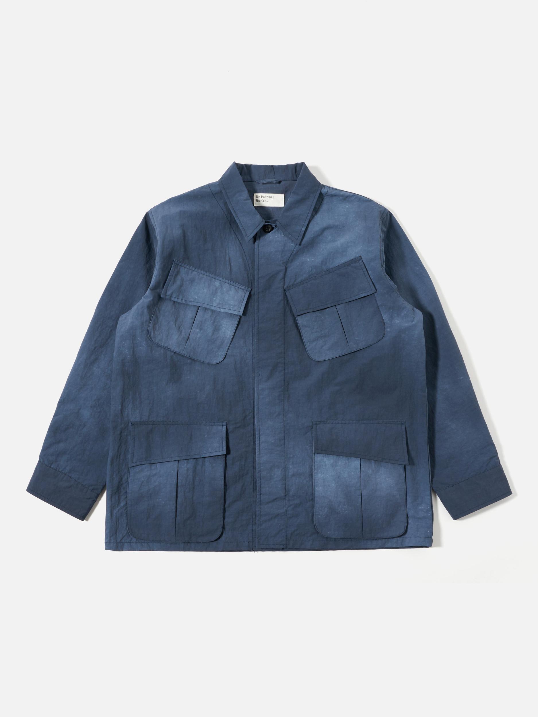 Navy Recycled Splash Nylon Jungle Jacket Product Image