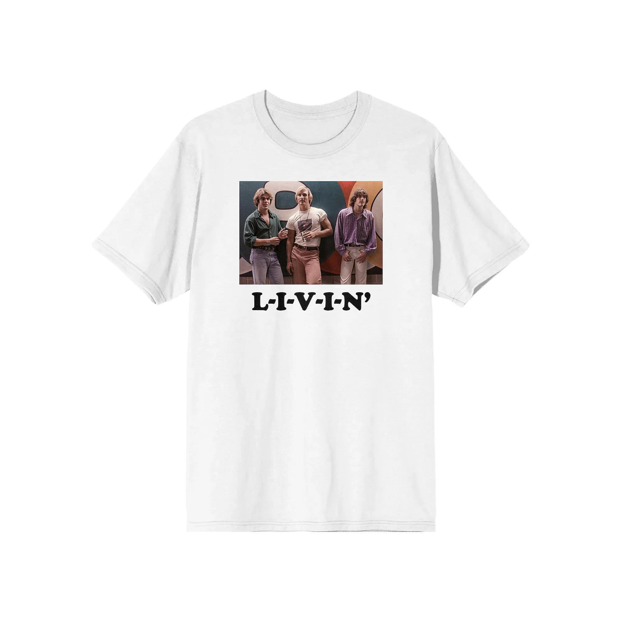 Men's Dazed and Confused Livin Tee, Boy's, Size: Large, White Product Image