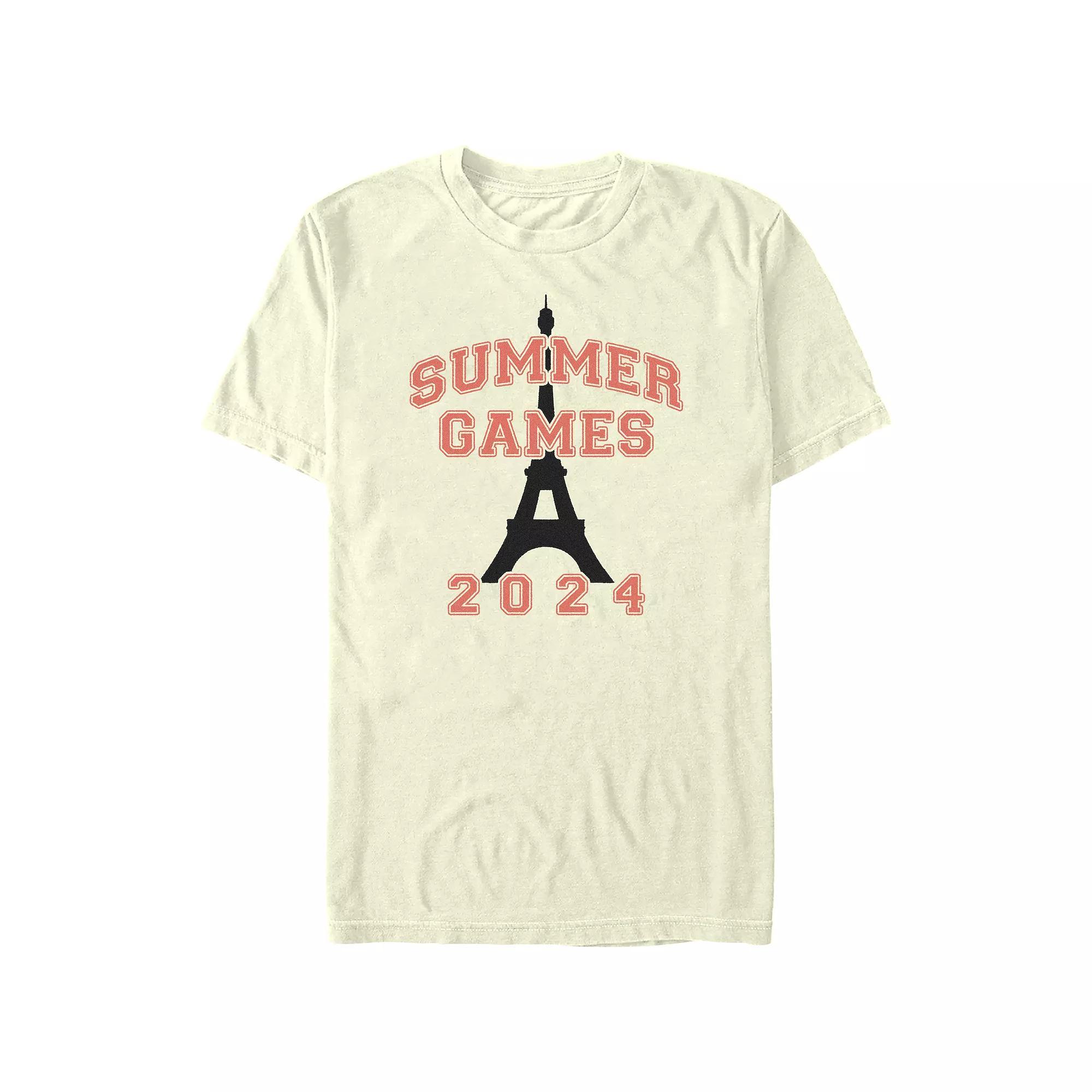 Men's Summer Games 2024 Graphic Tee, Size: Small, Natural Product Image