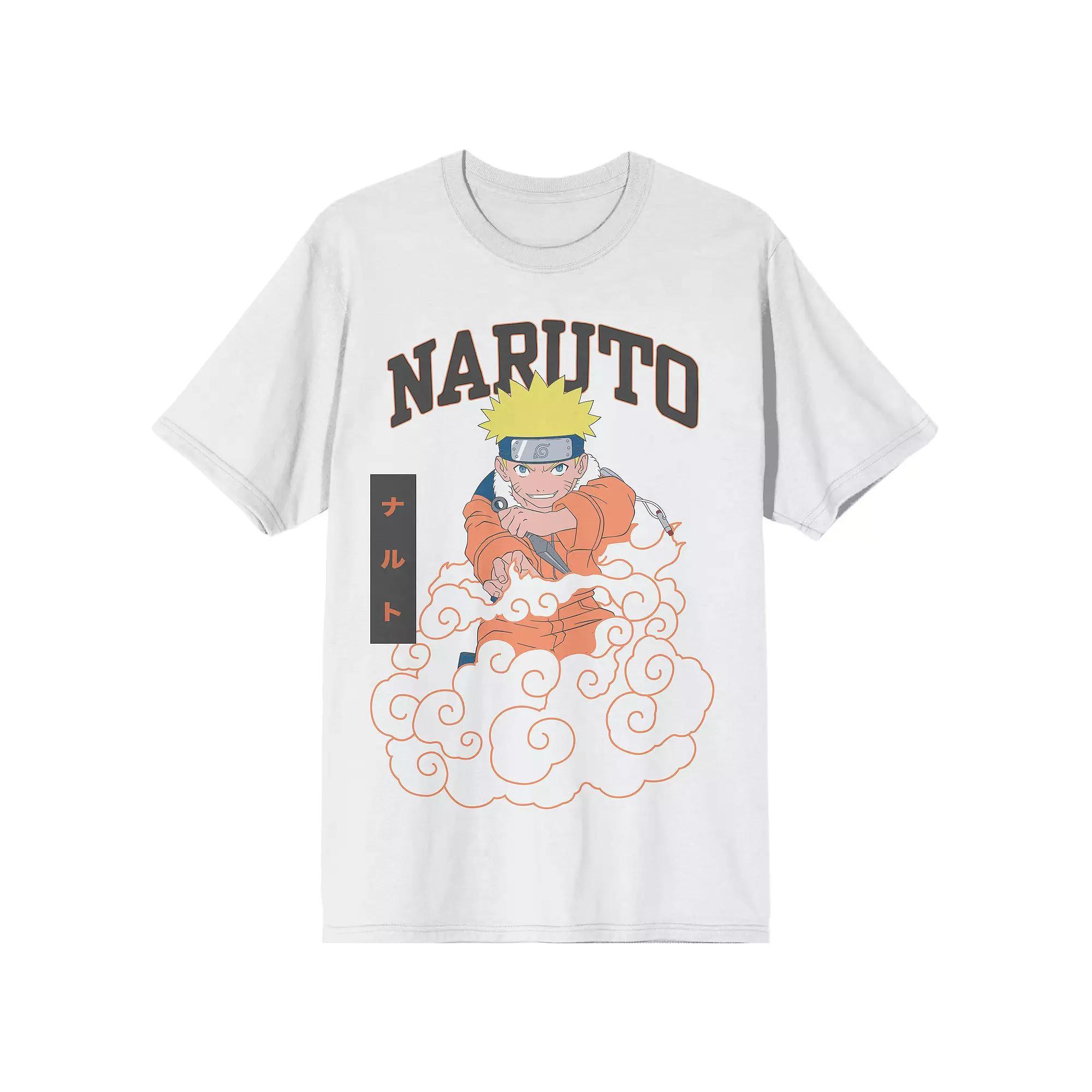 Men's Naruto Classic Naruto Cloud Tee, Size: XXL, White Product Image