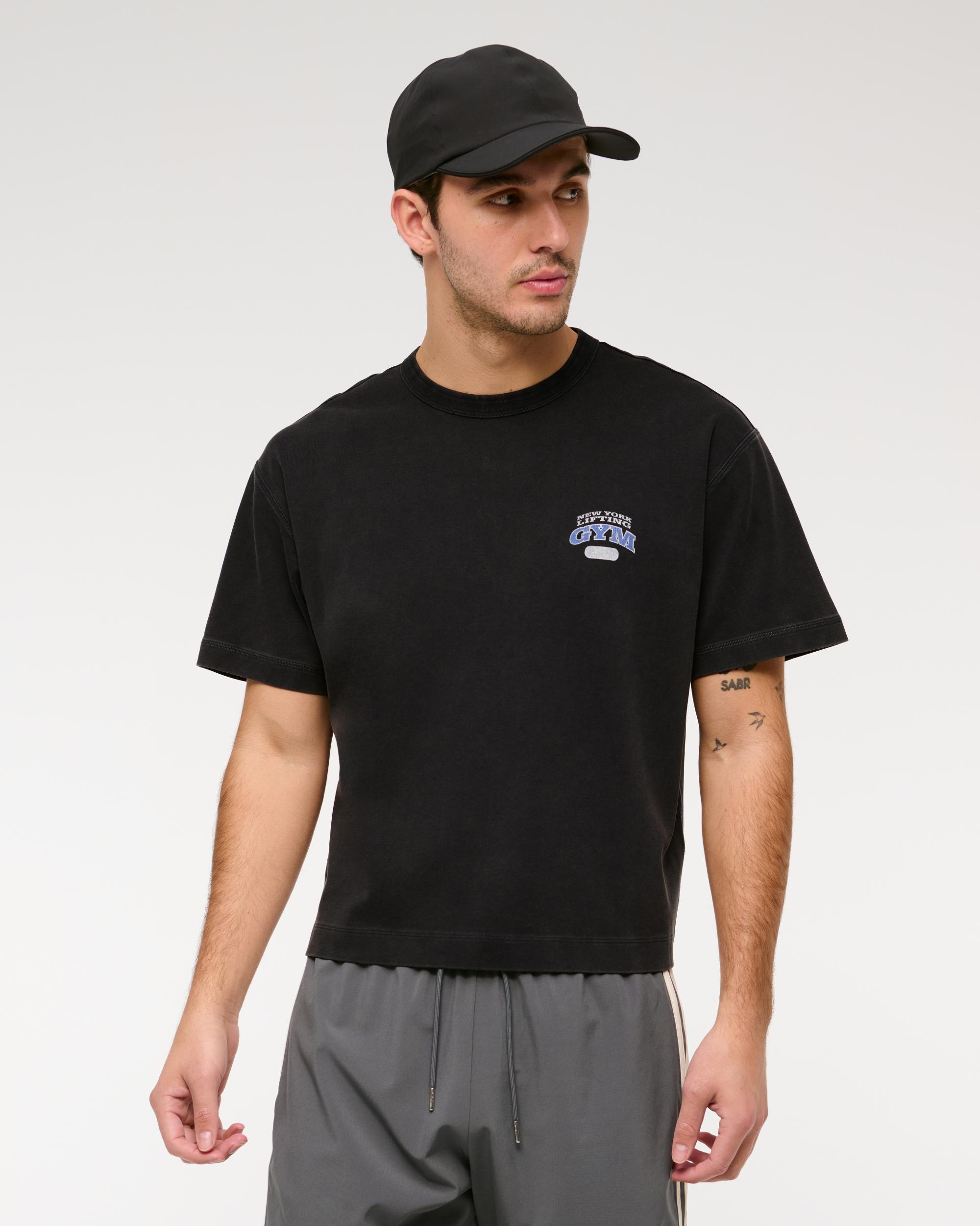 YPB Active Cropped Heavyweight Cotton Tee Product Image