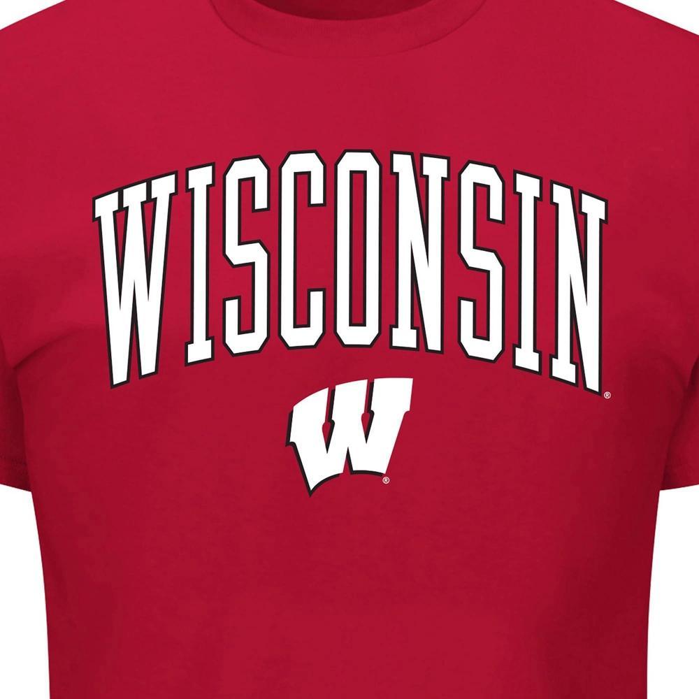 NCAA Wisconsin Badgers Men's Big & Tall Short Sleeve T-Shirt Product Image