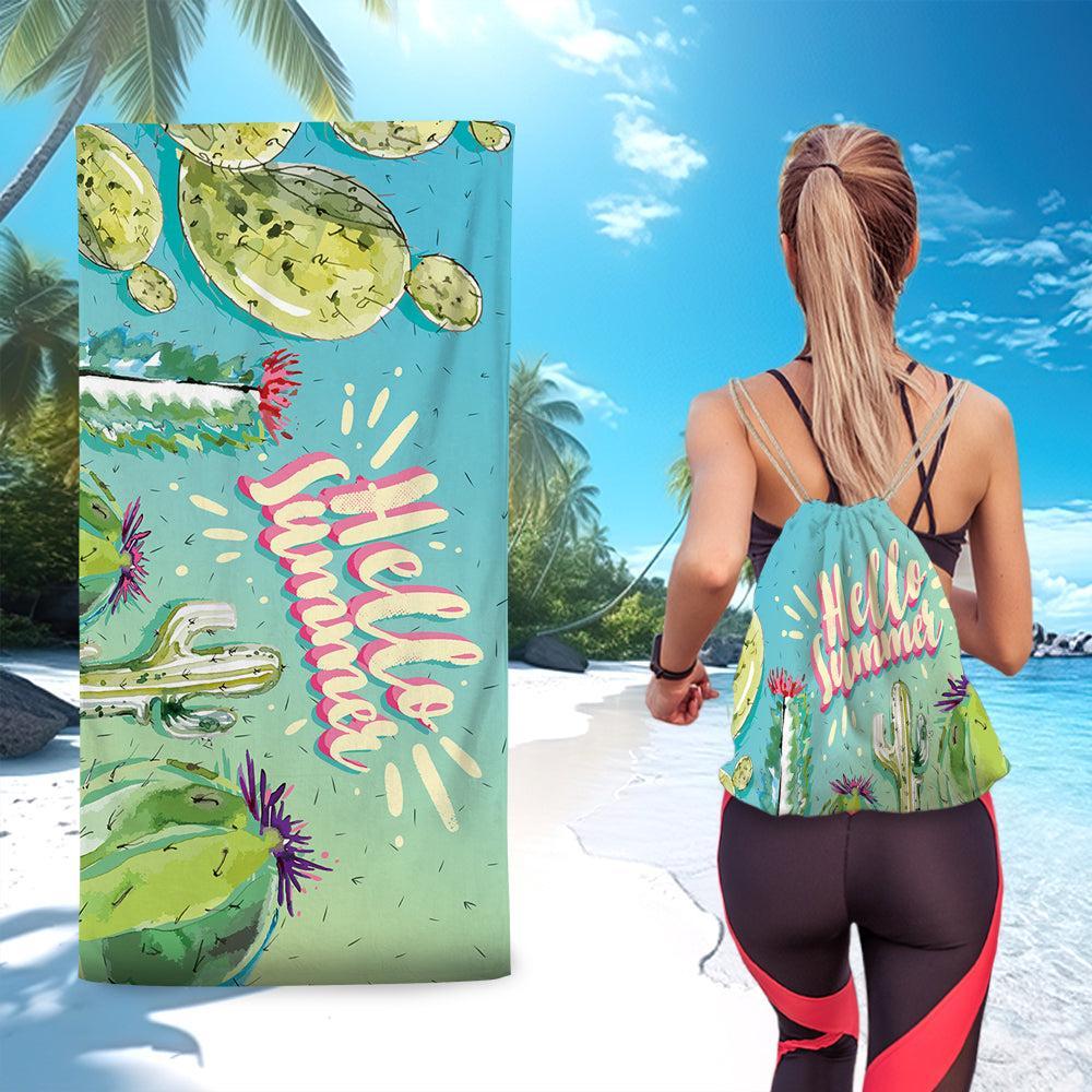2 In 1 Windproof Beach Backpack Towel Product Image