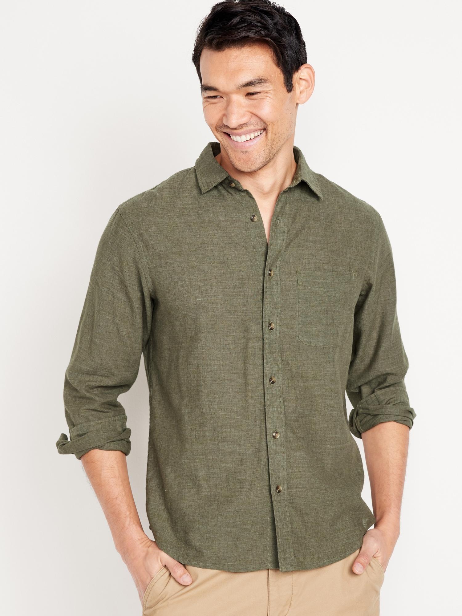 Classic Fit Everyday Linen-Blend Shirt Product Image