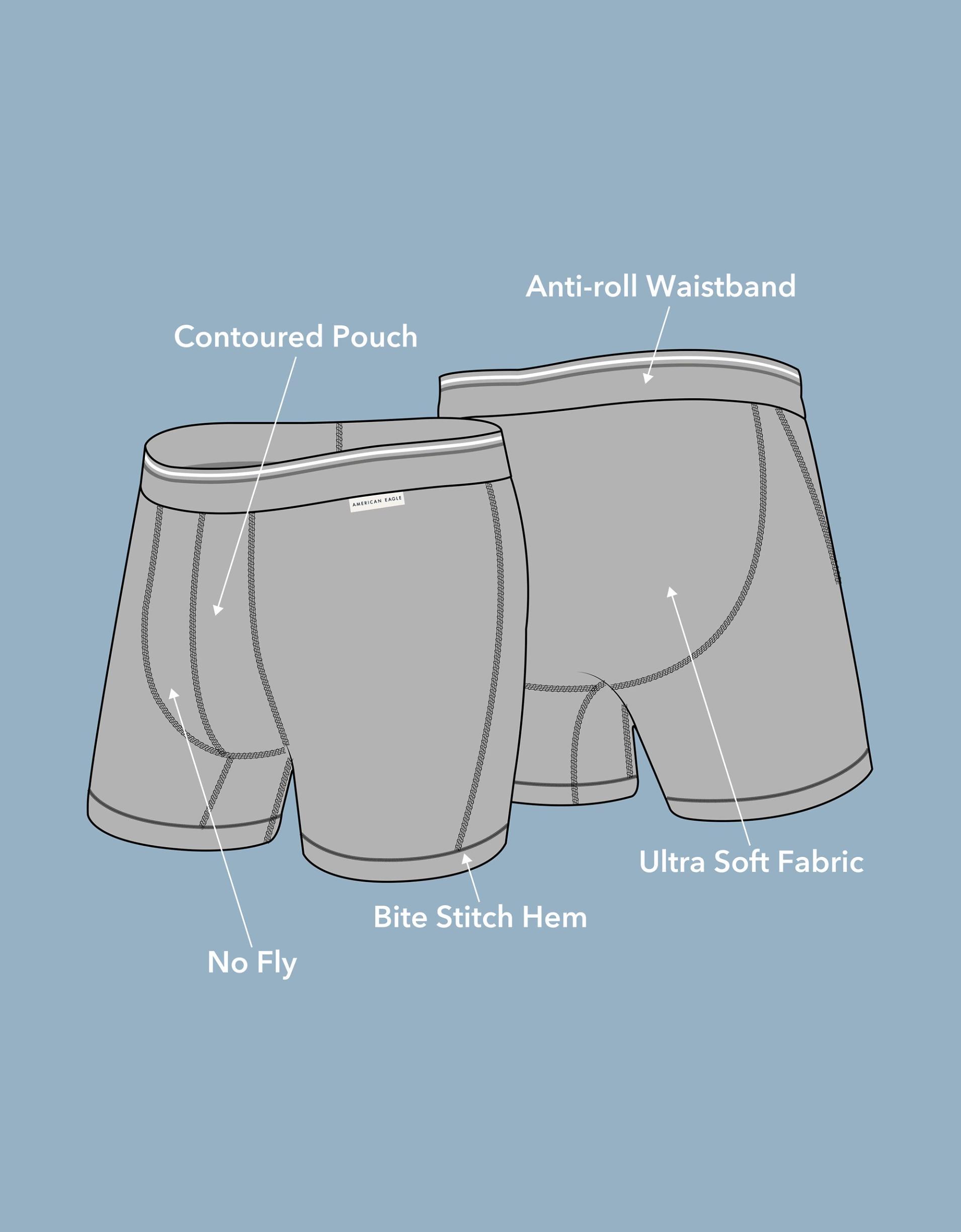 AEO Men's Eagles 6" Ultra Soft Boxer Brief Product Image