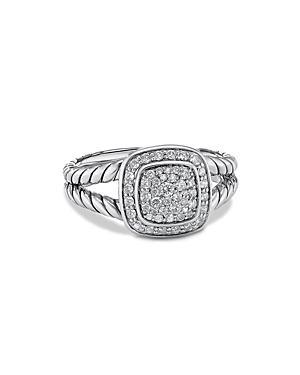 David Yurman Sterling Silver Petite Albion Diamond Pave Ring Product Image
