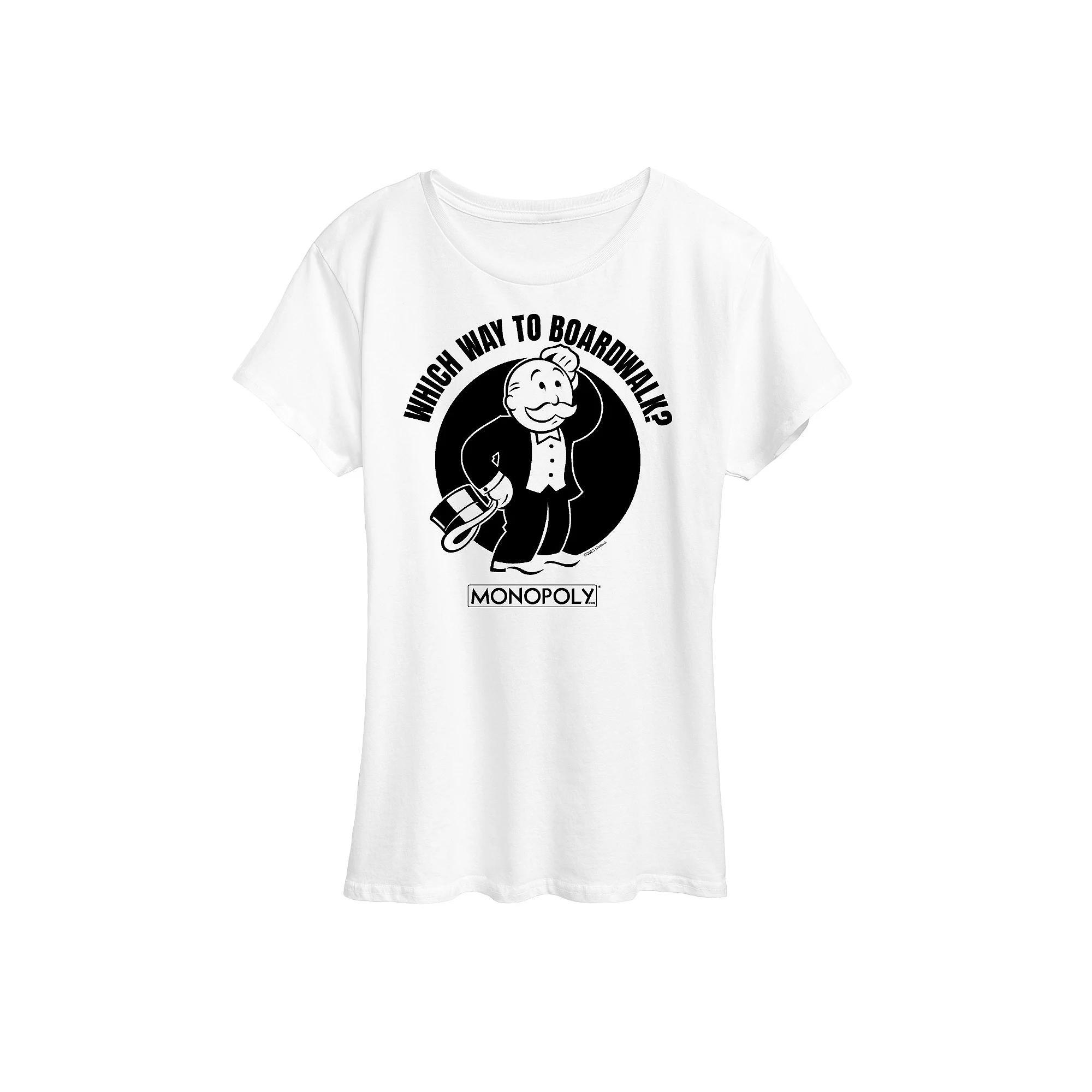Womens Monopoly In This Economy Graphic Tee Grey Red Product Image