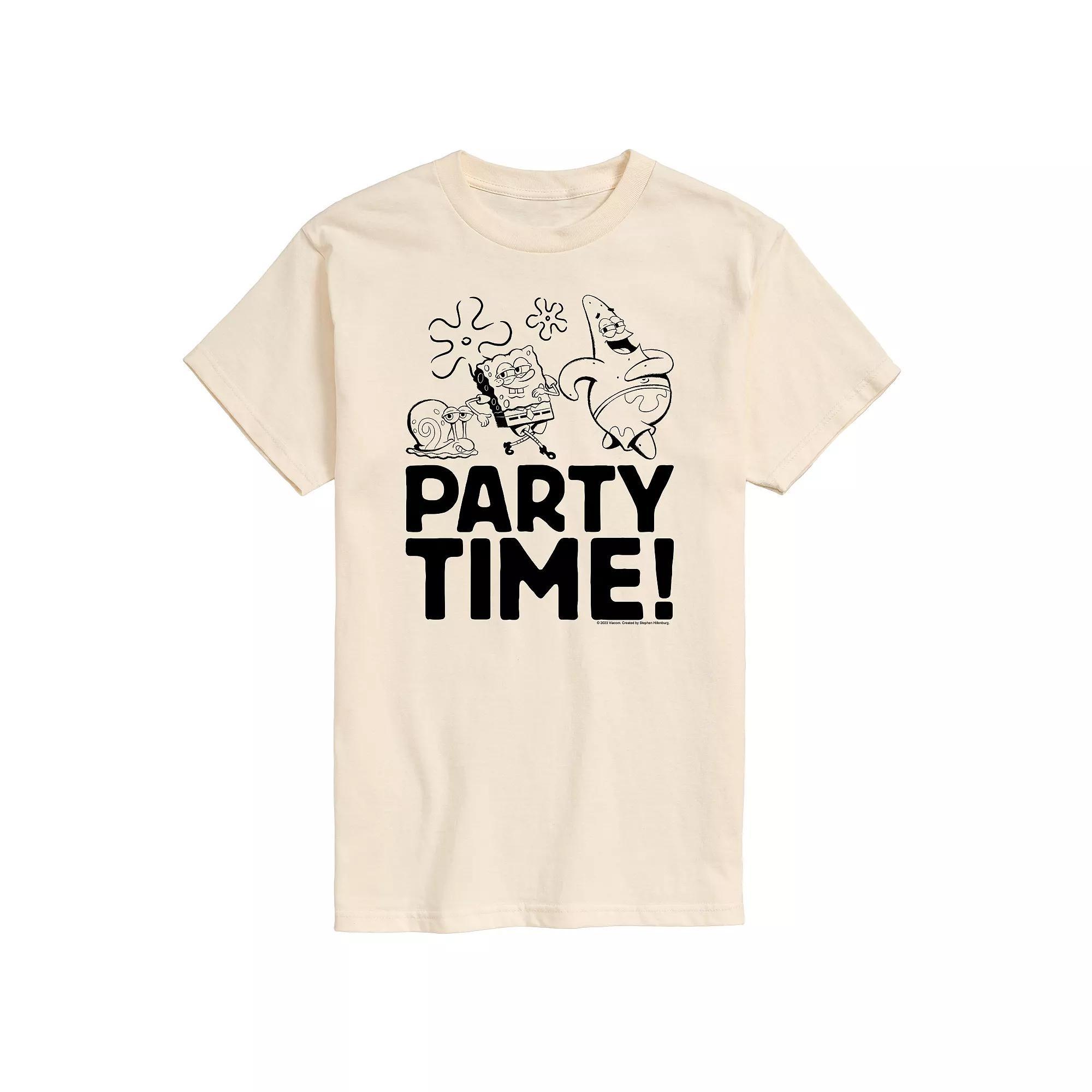 Mens Nickelodeon SpongeBob SquarePants Party Time Graphic Tee Product Image