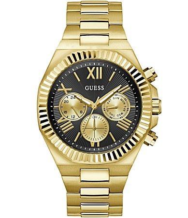 Guess Mens Multifunction Gold Tone Stainless Steel Bracelet Watch Product Image