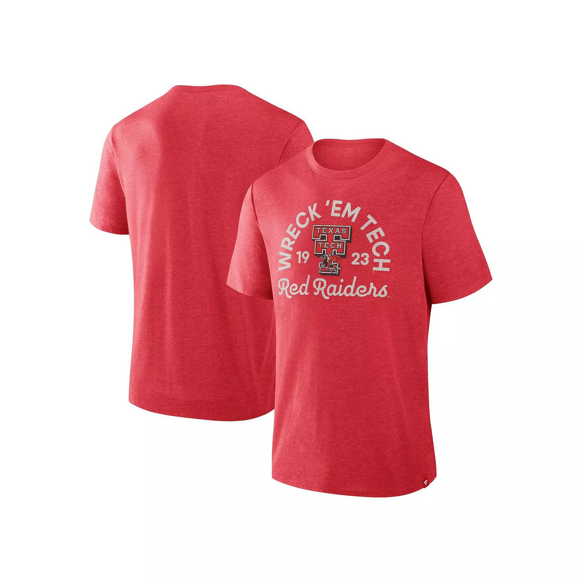 Men's Fanatics Red Texas Tech Red Raiders Dynamic Showdown Tri-Blend T-Shirt, Size: 2XL Product Image