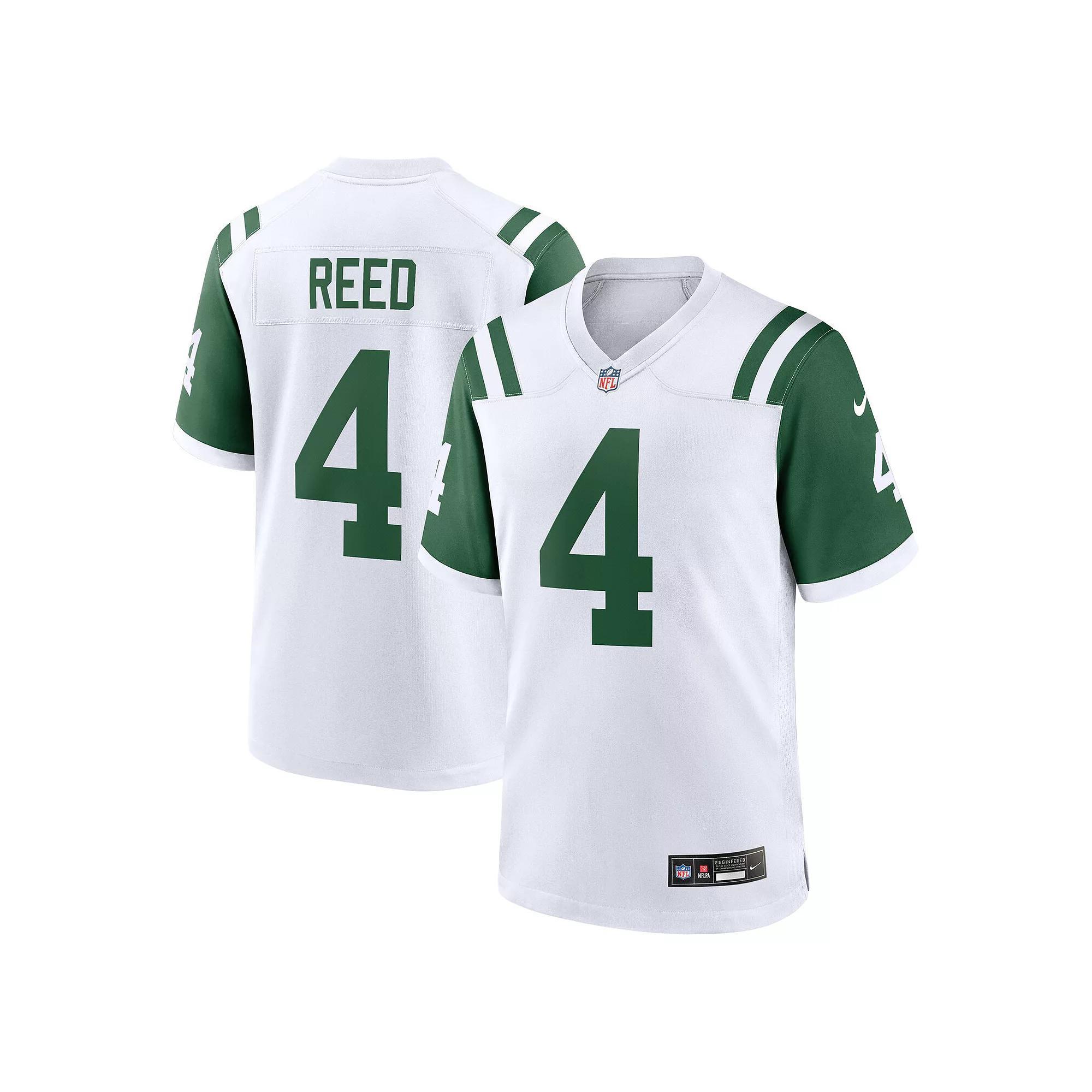 Men's Nike D.J. Reed White New York Jets Classic Alternate Game Jersey, Size: 3XL Product Image