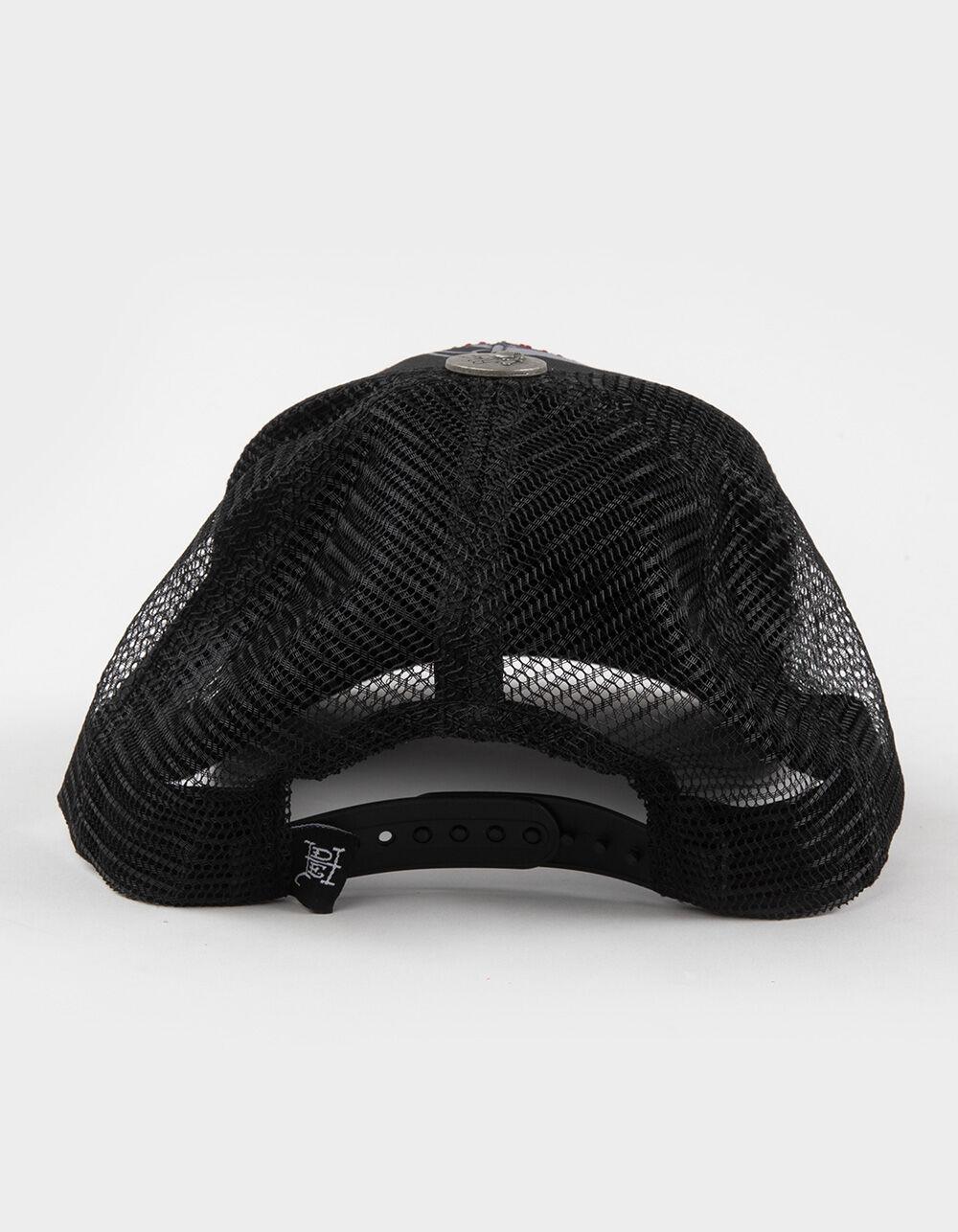 ED HARDY Rhinestone Tiger Womens Trucker Hat - BLACK Product Image
