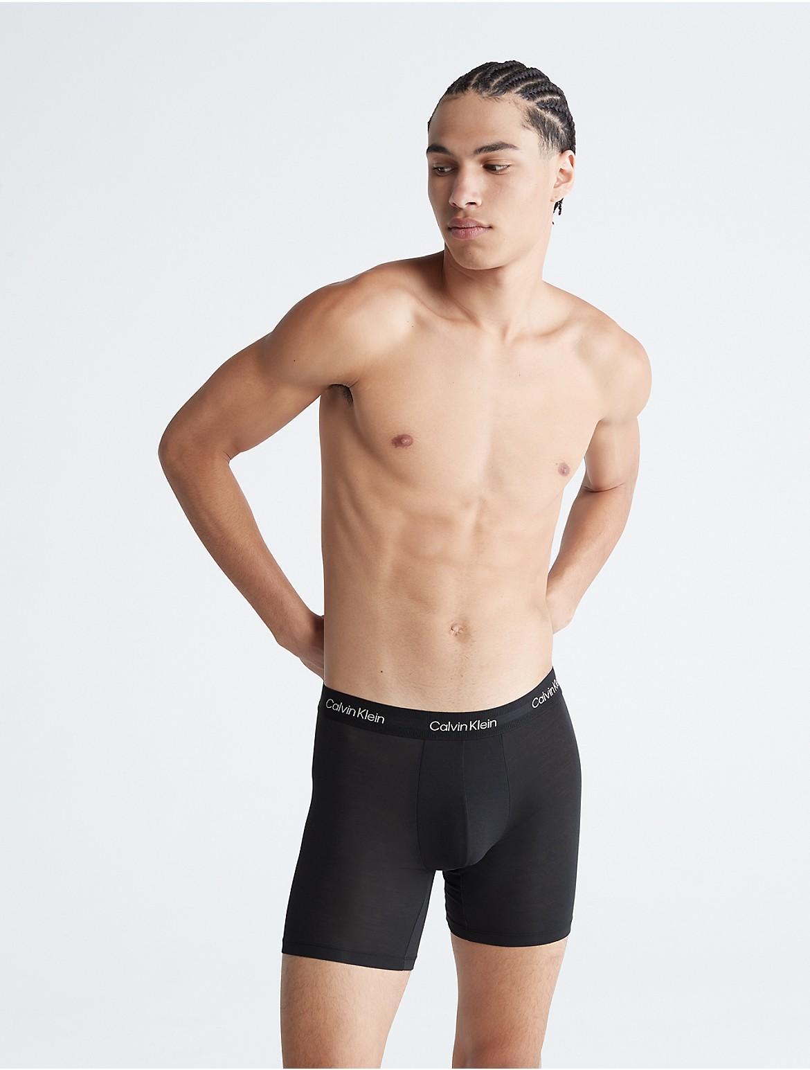 Calvin Klein Mens Ultra-Soft Modern Boxer Brief - Blue - S Product Image