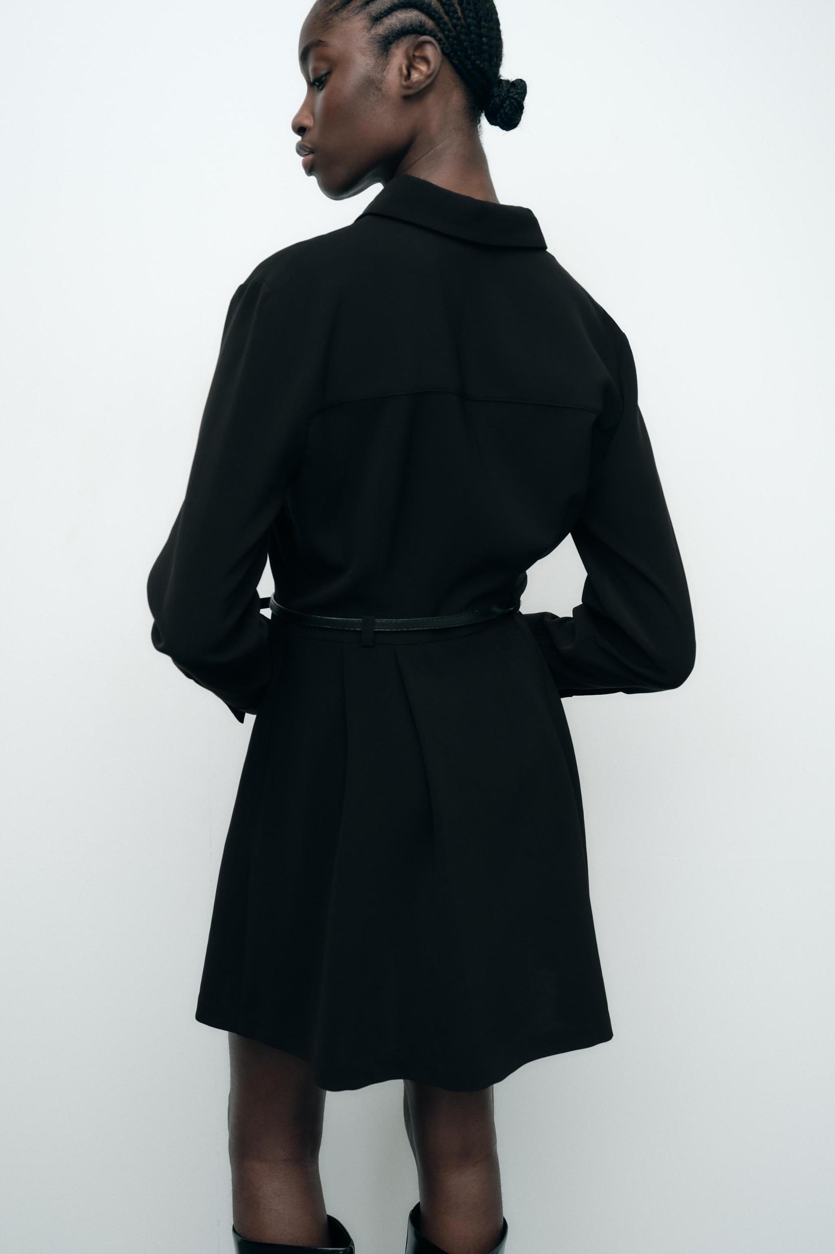 BELTED MINI DRESS Product Image