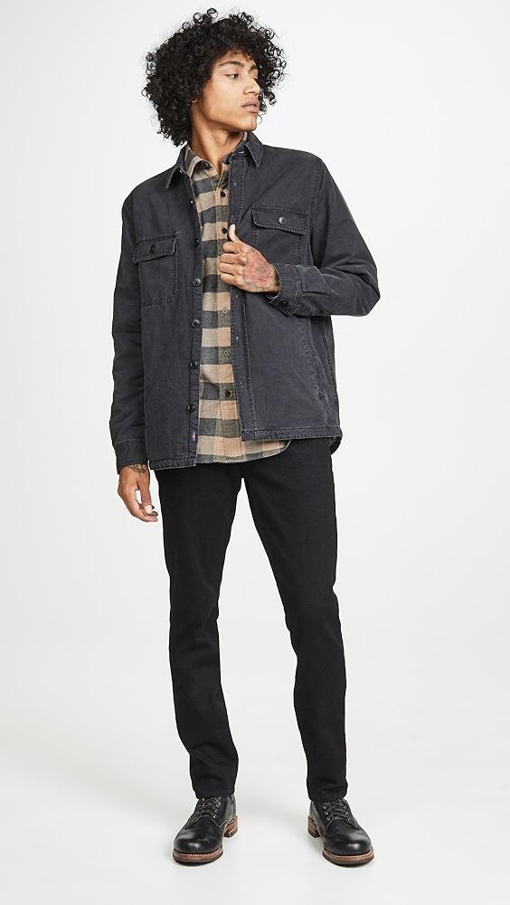 FRAME L'Homme Slim Denim Jeans in Noir Wash | Shopbop Product Image