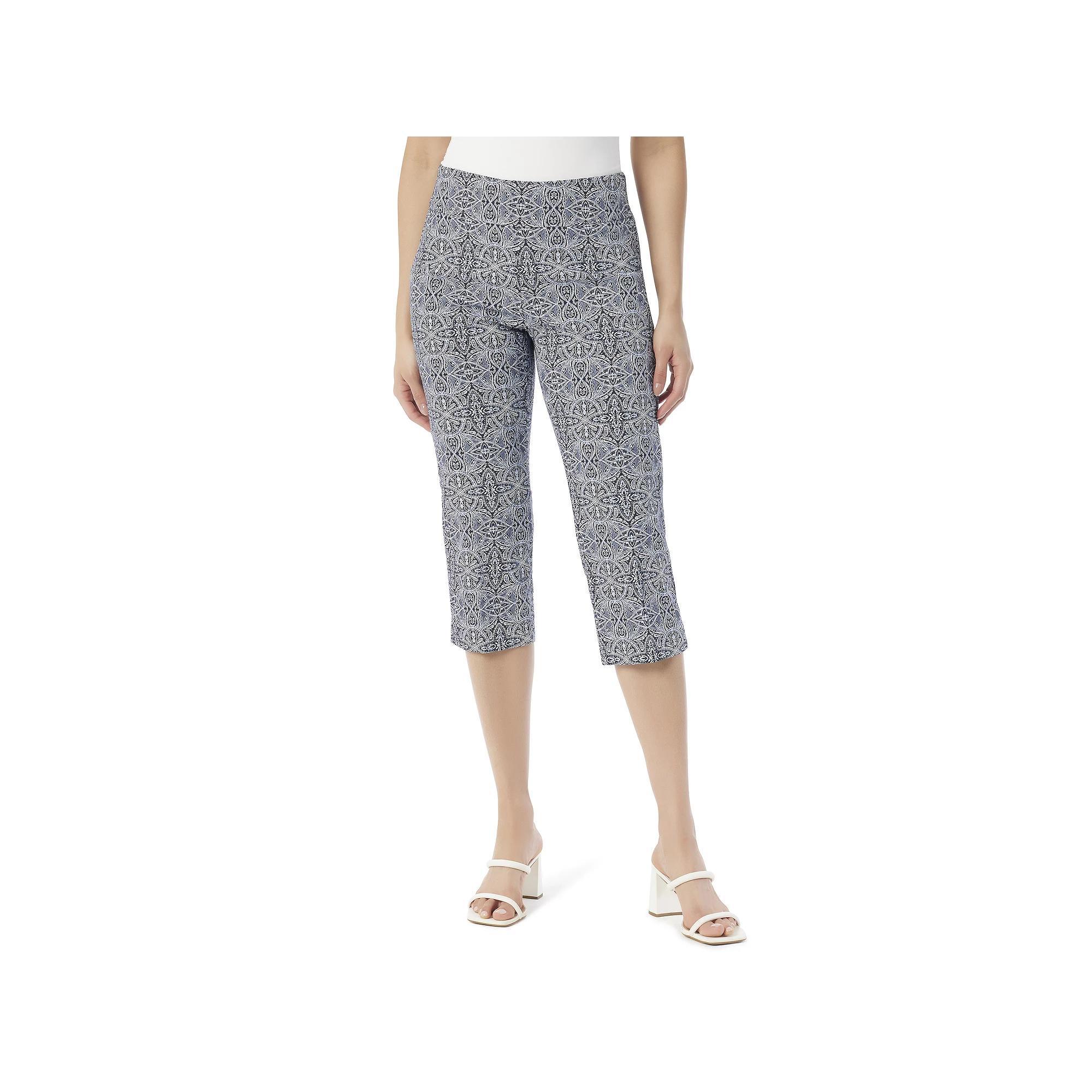 Womens Gloria Vanderbilt Pull On Capris Black Affair Product Image