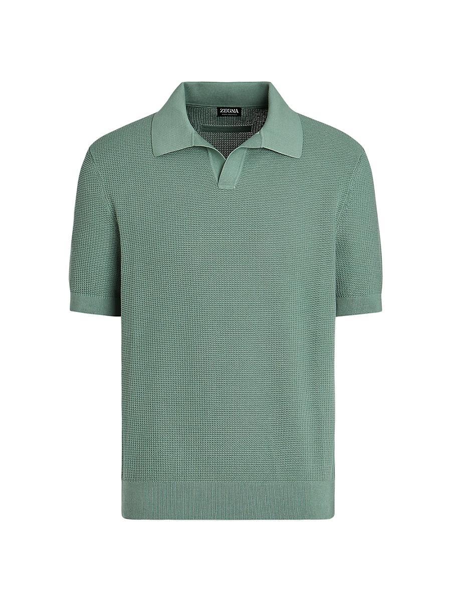 Mens Premium Cotton Polo Shirt Product Image