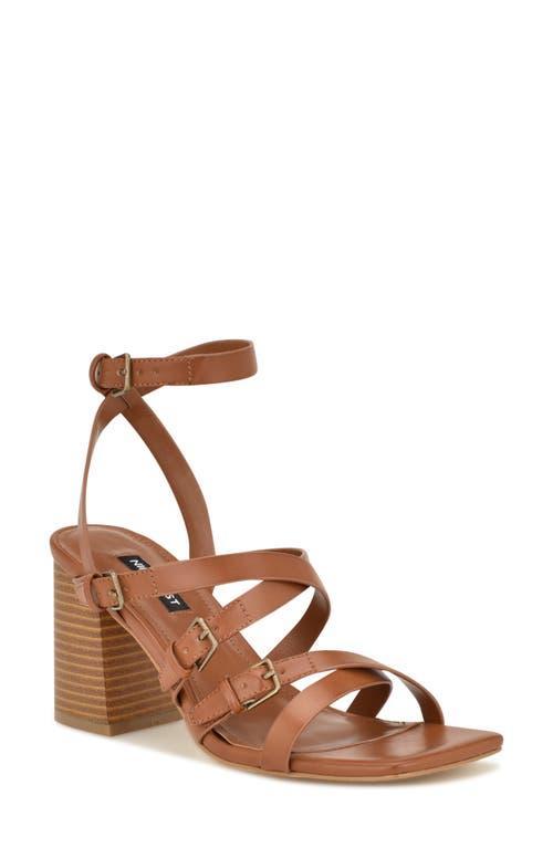 Nine West Karrly Womens Strappy Dress Sandals Ivory Product Image