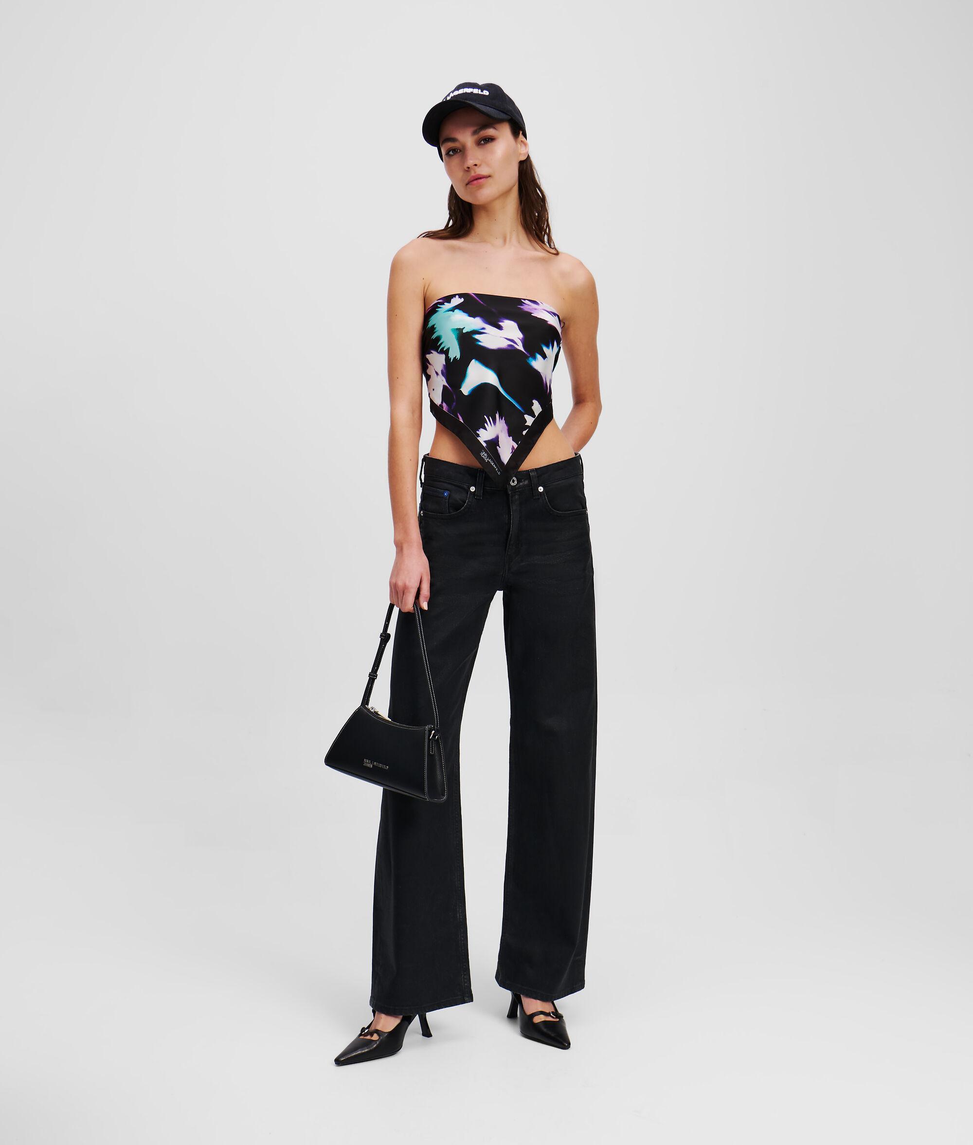COATED MID-RISE RELAXED JEANS Product Image