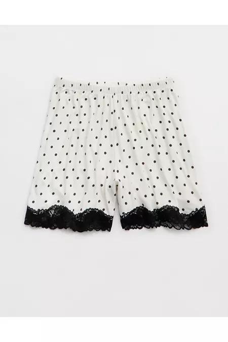 Aerie Real SoftÂ® Rib Lace Boxer Women's Product Image