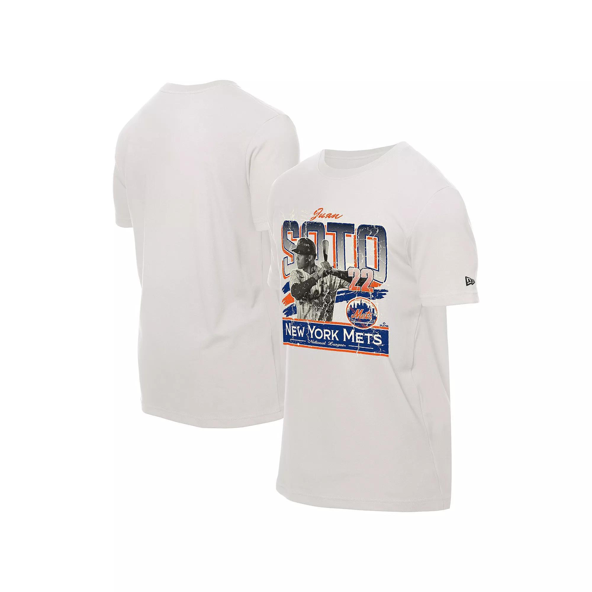 Men's New Era Juan Soto Cream New York Mets Batter Up T-Shirt, Size: 2XL, Beige Product Image