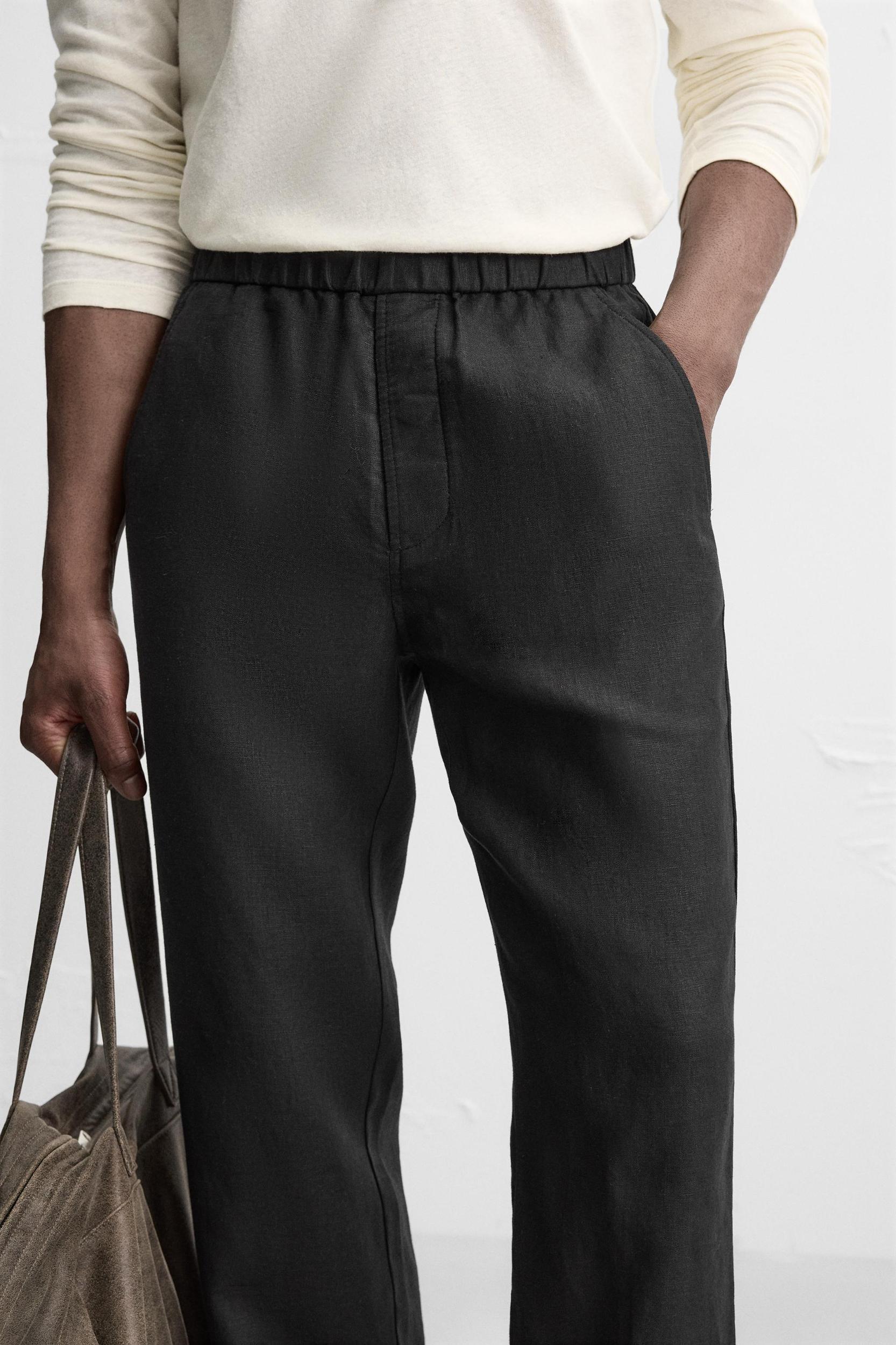 LINEN PANTS IN 100% LINEN Product Image