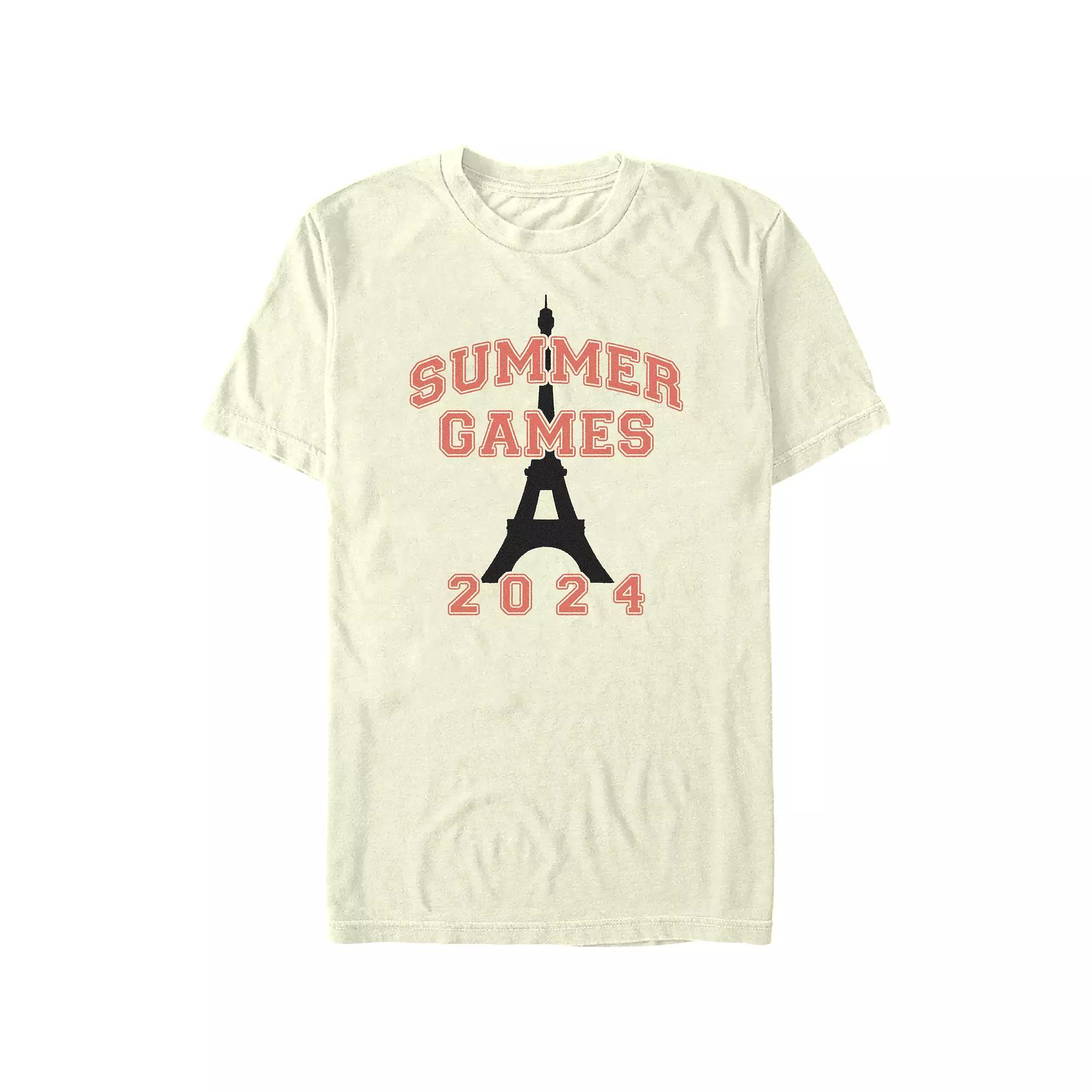 Men's Summer Games 2024 Graphic Tee, Size: Small, Natural Product Image