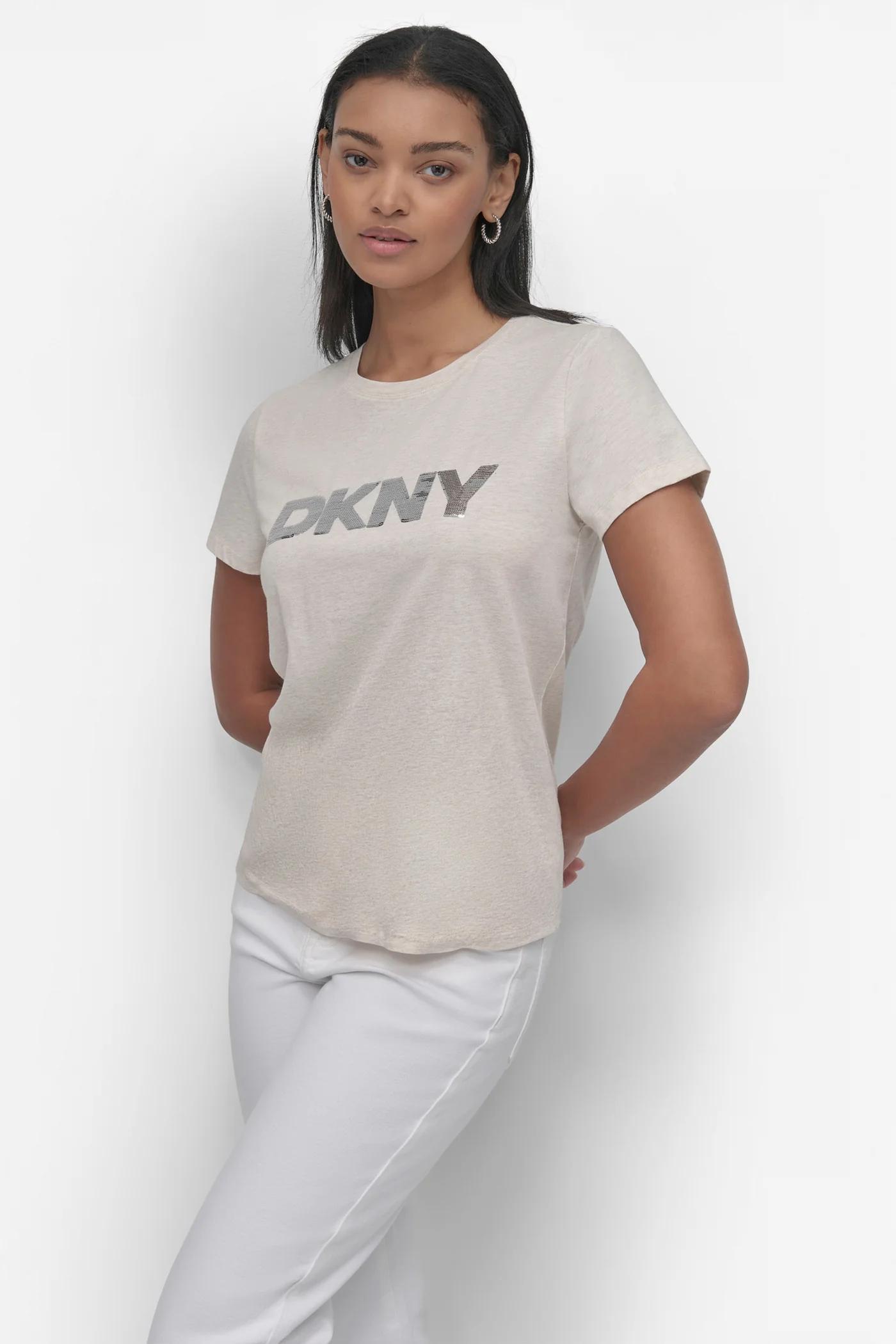 SEQUIN LOGO CREW NECK TEE Product Image