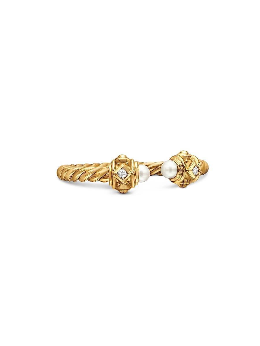 Womens Renaissance Open Ring in 18K Gold With Gemstones Product Image