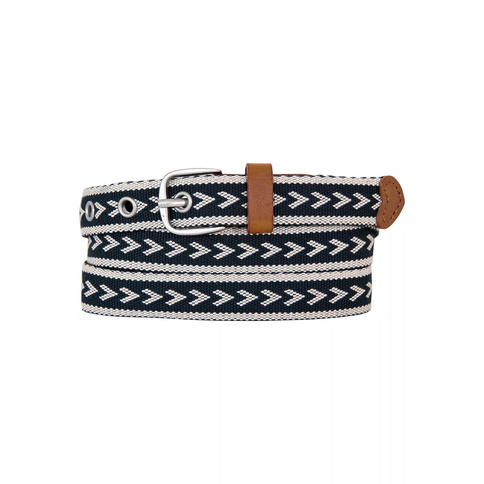 Women's Eddie Bauer 0.8-in. Cascade Woven Belt, Size: Large, Dark Marigold Product Image
