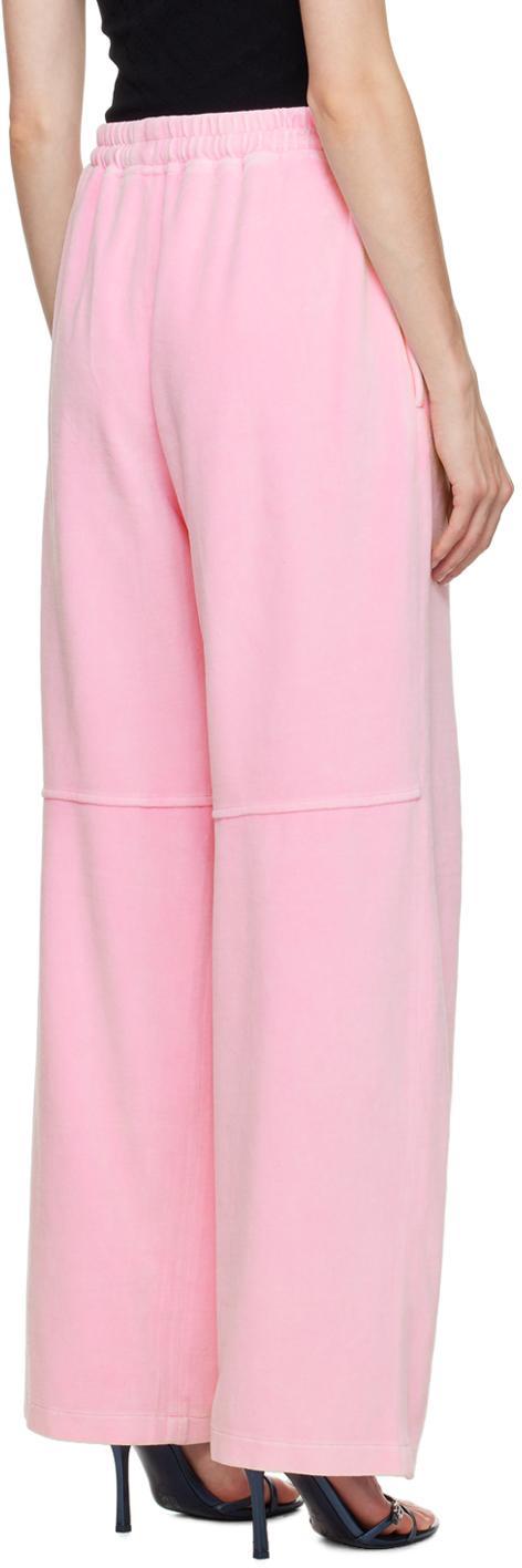 ALEXANDER WANG T Pink Apple Track Pants In 0951b Candy Pink Product Image