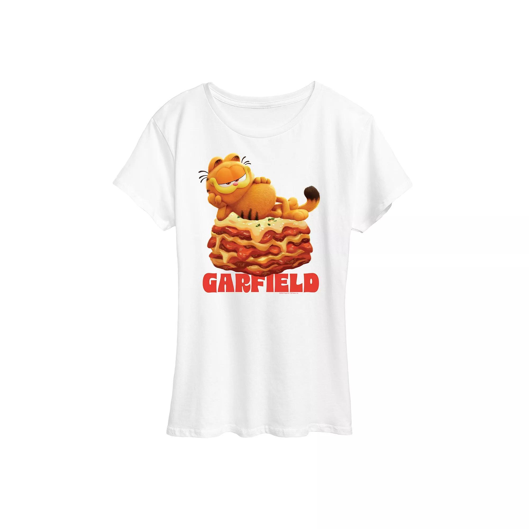 Plus The Garfield Movie On Lasagna Graphic Tee, Womens Product Image
