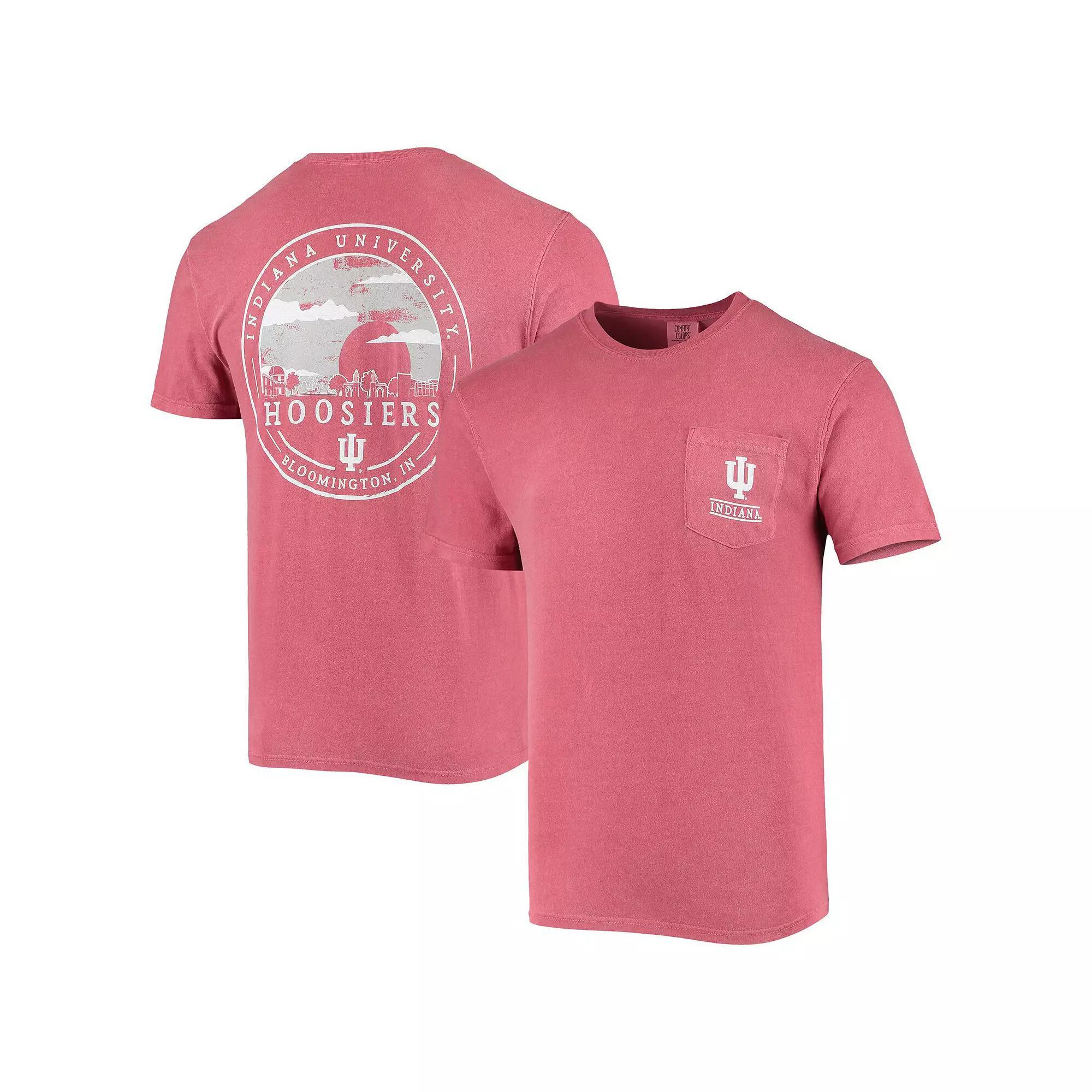 Men's Crimson Indiana Hoosiers Circle Campus Scene T-Shirt, Size: 3XL, Red Product Image