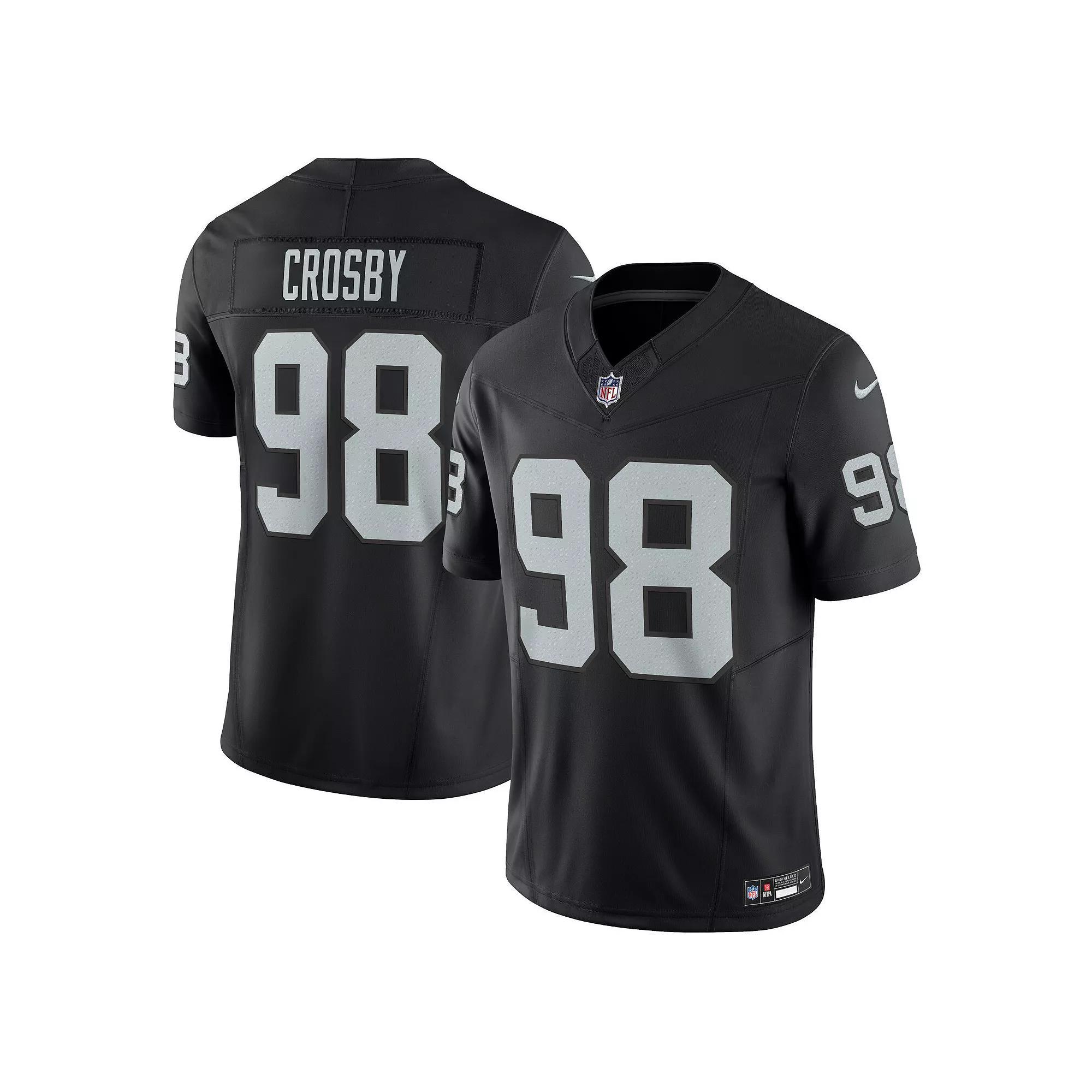 Mens Nike Maxx Crosby Black Las Vegas Raiders Vapor F.U.S.E. Limited Jersey Product Image