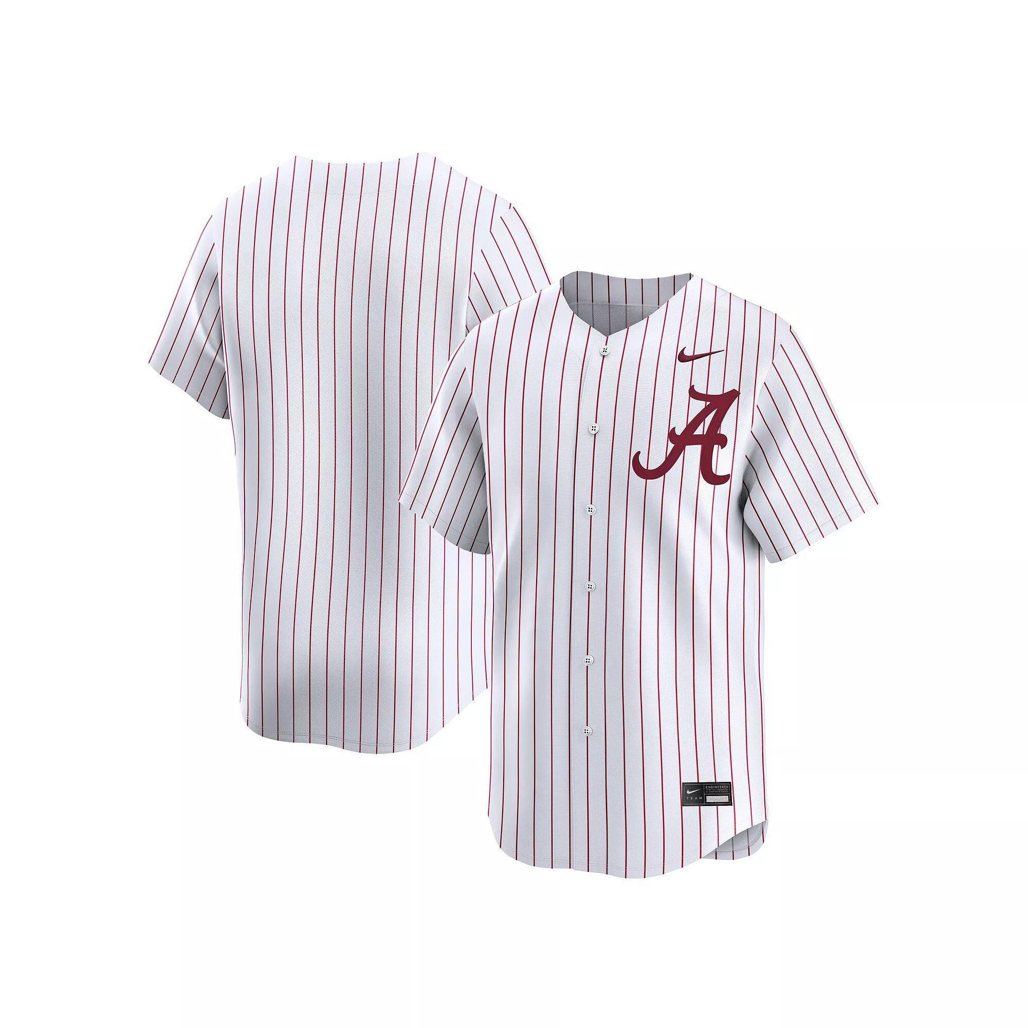 Men's Nike White Alabama Crimson Tide College Limited Baseball Jersey, Size: XL Product Image