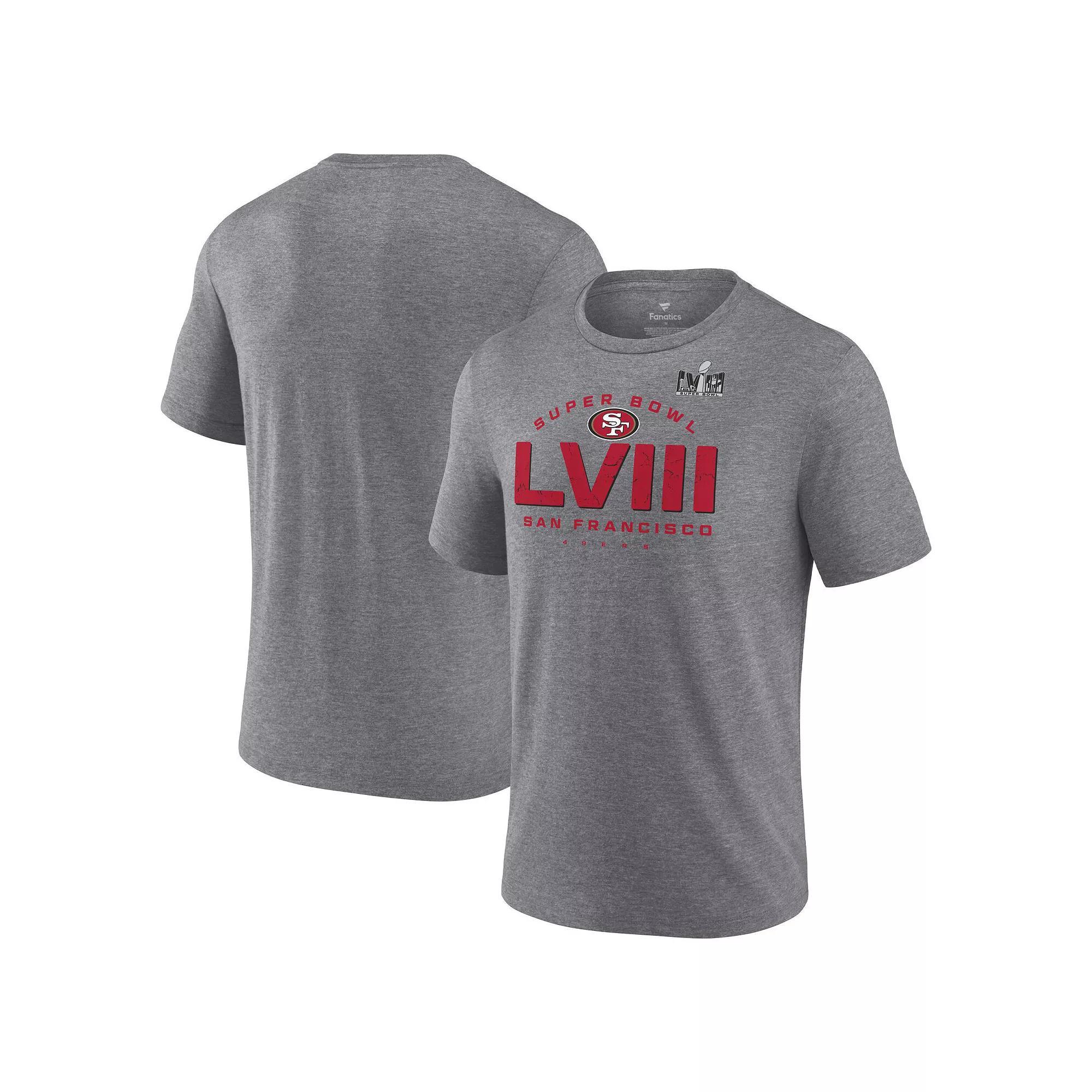 Men's Fanatics Branded Heather Gray San Francisco 49ers Super Bowl LVIII Made it T-Shirt, Size: XL, Grey Product Image