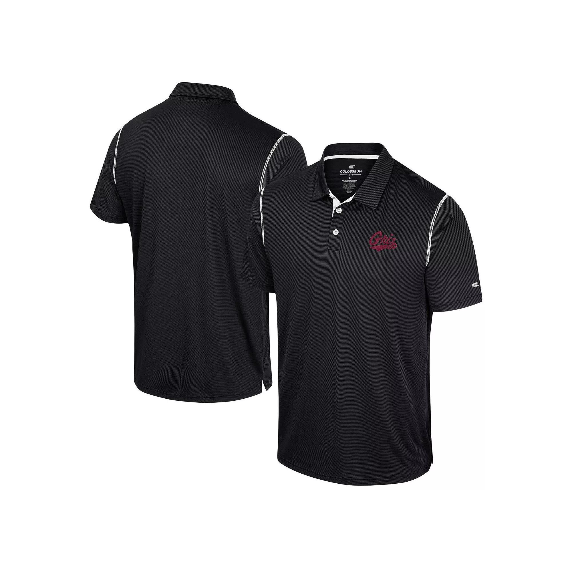 Men's Colosseum  Black Montana Grizzlies Cameron Polo, Size: Large, Mon Black Product Image