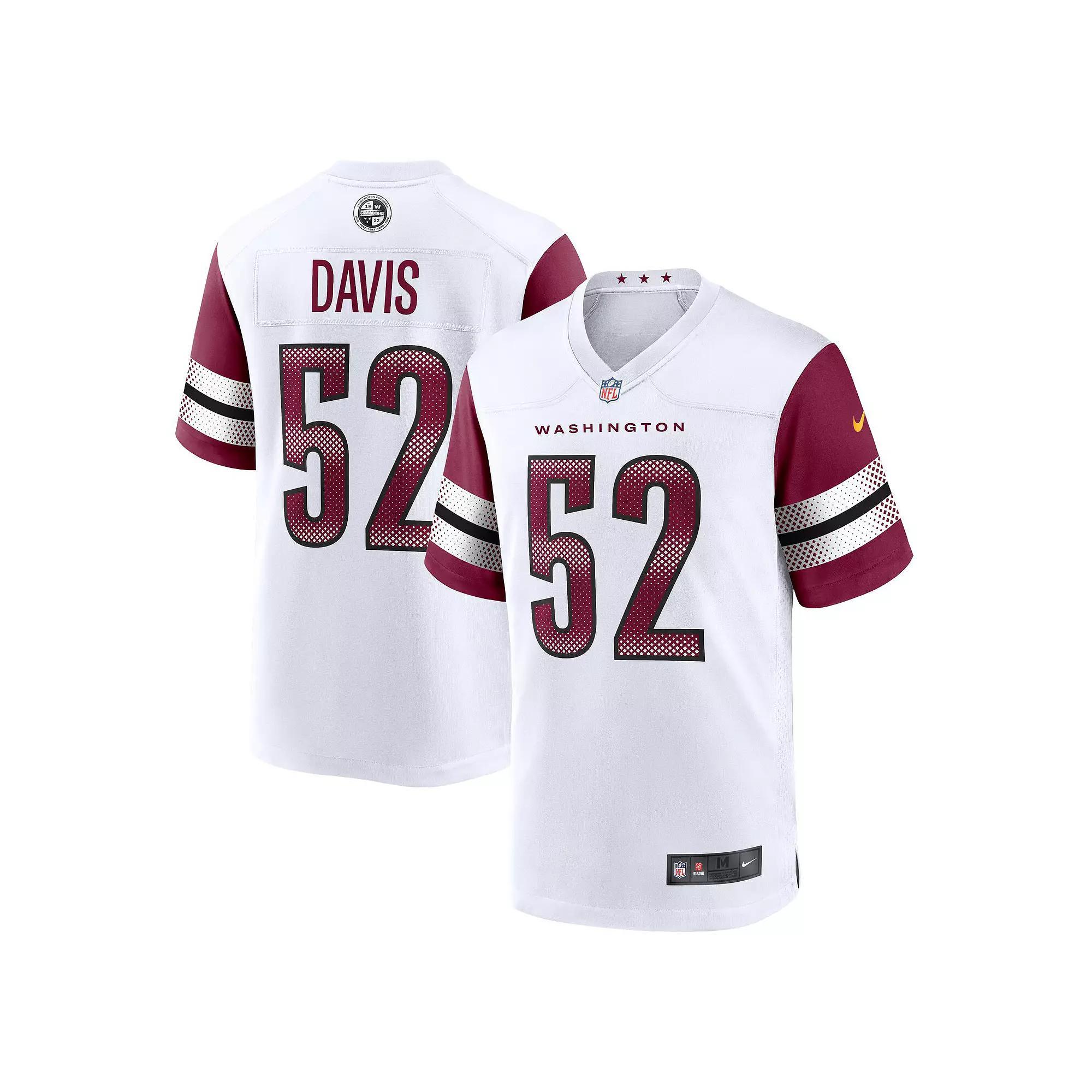 Men's Nike Jamin Davis White Washington Commanders Game Jersey, Size: Large, Wft White Product Image