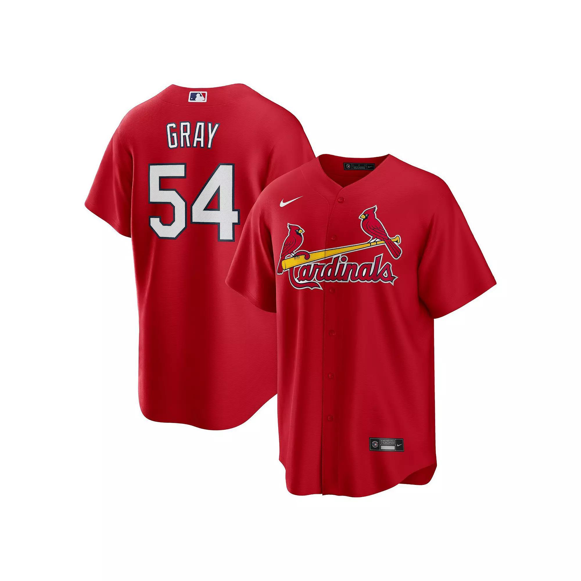 Men's Nike Sonny Gray Red St. Louis Cardinals Alternate Replica Jersey, Size: Small Product Image
