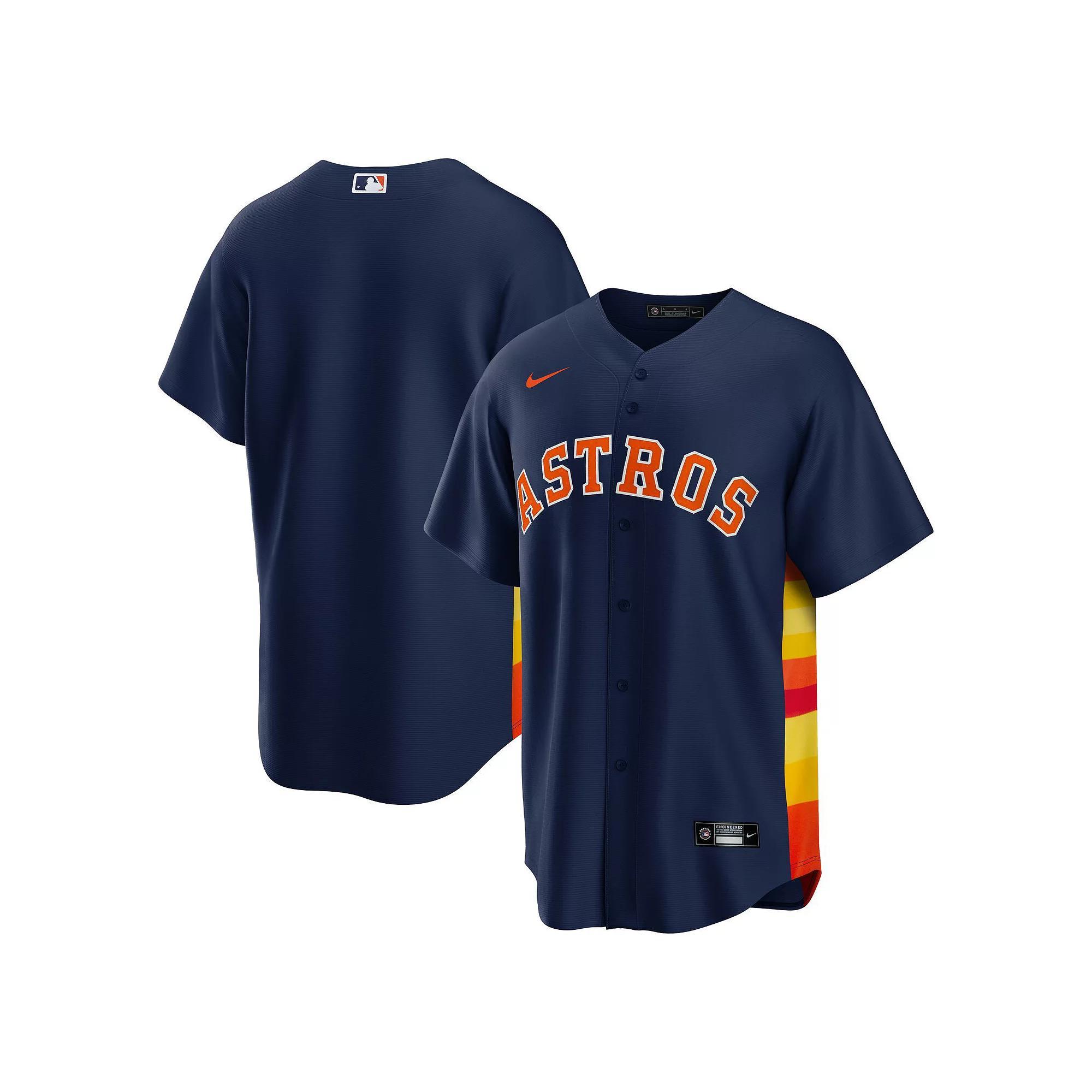 Men's Nike Navy Houston Astros Alternate Replica Team Jersey, Size: XL, Blue Product Image