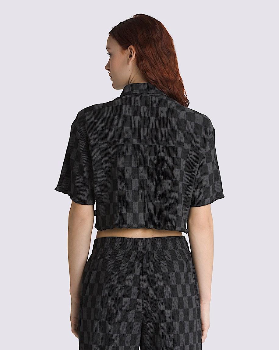 Wren Checkerboard Shirt in Black| Vans US Product Image