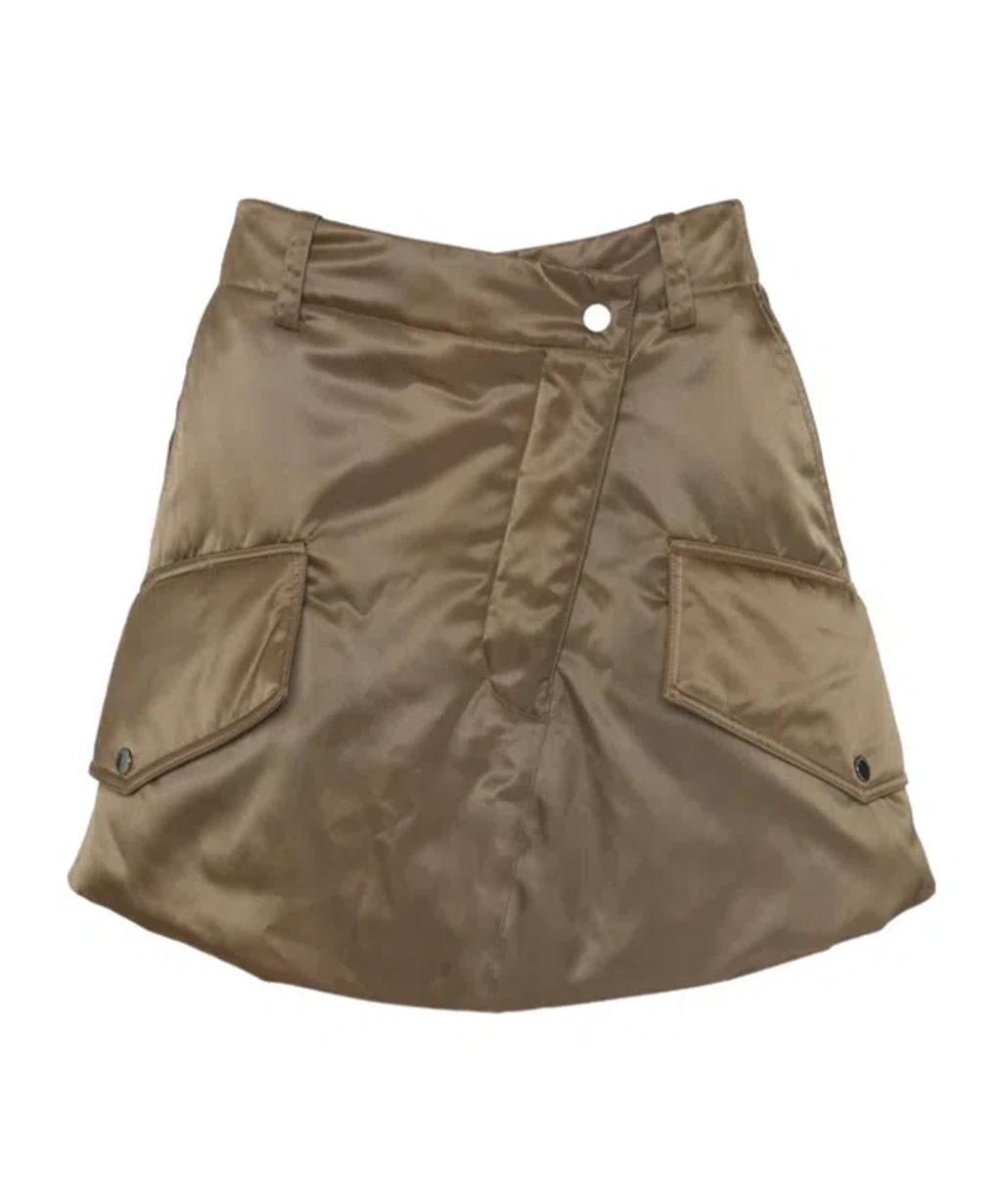 JW ANDERSON Padded Cargo Miniskirt In Brown Product Image
