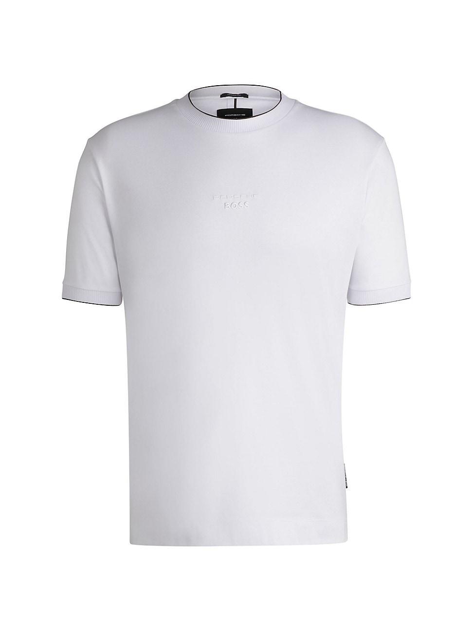 Mens Porsche x Boss Mercerized-Cotton T-Shirt with Special Branding Product Image