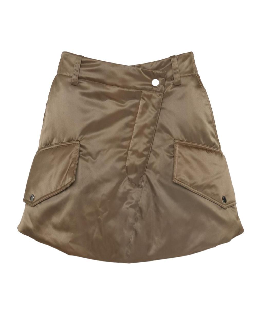 JW ANDERSON Padded Cargo Miniskirt In Brown Product Image